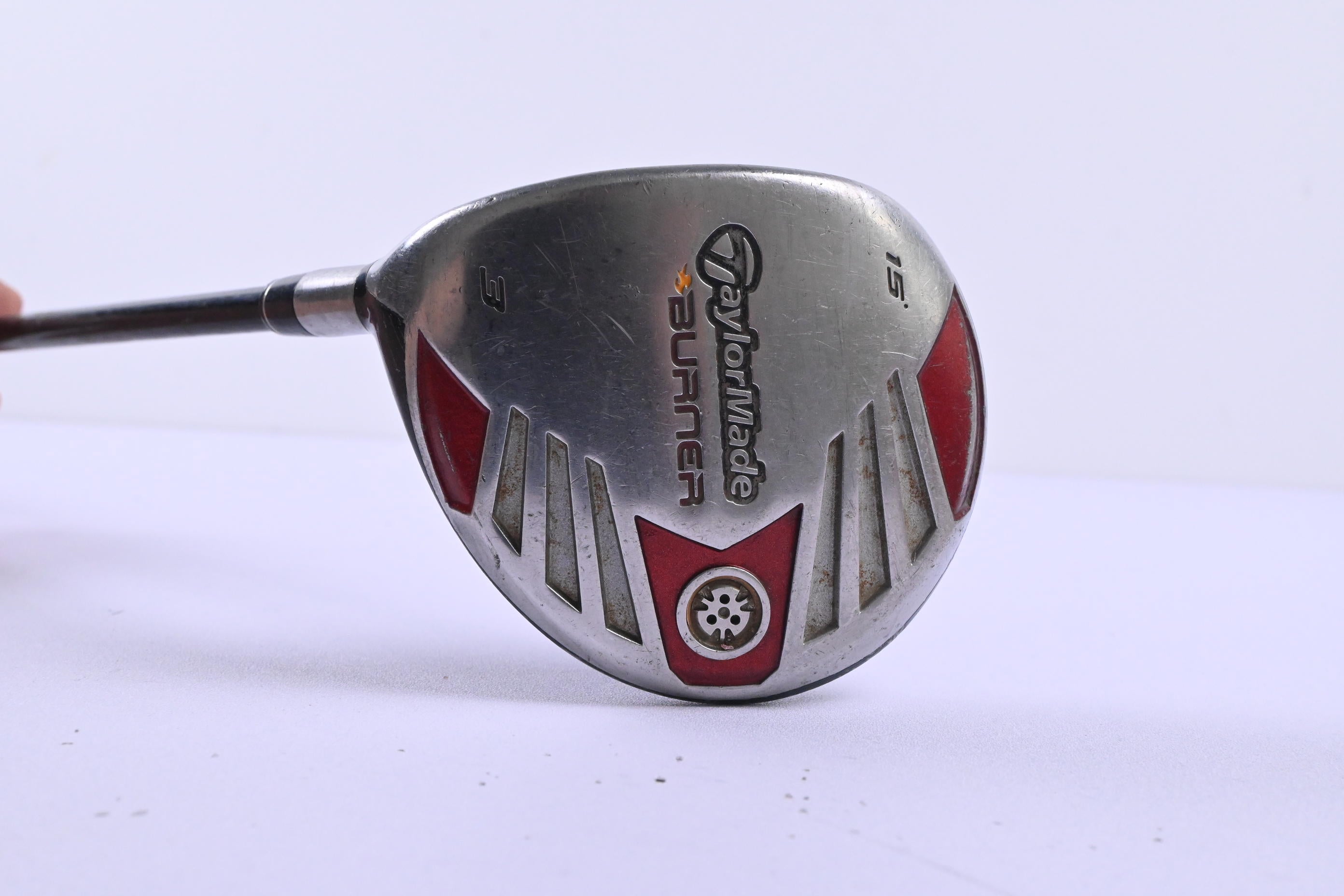 Left Hand Taylormade Burner 2007 #3 Wood / 15 Degree / Regular Flex REAX Superfast 50