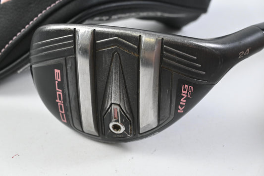 Ladies Cobra King F9 #5 Hybrid / 24 Degree / Ladies Flex Fujikura Atmos Pink 60