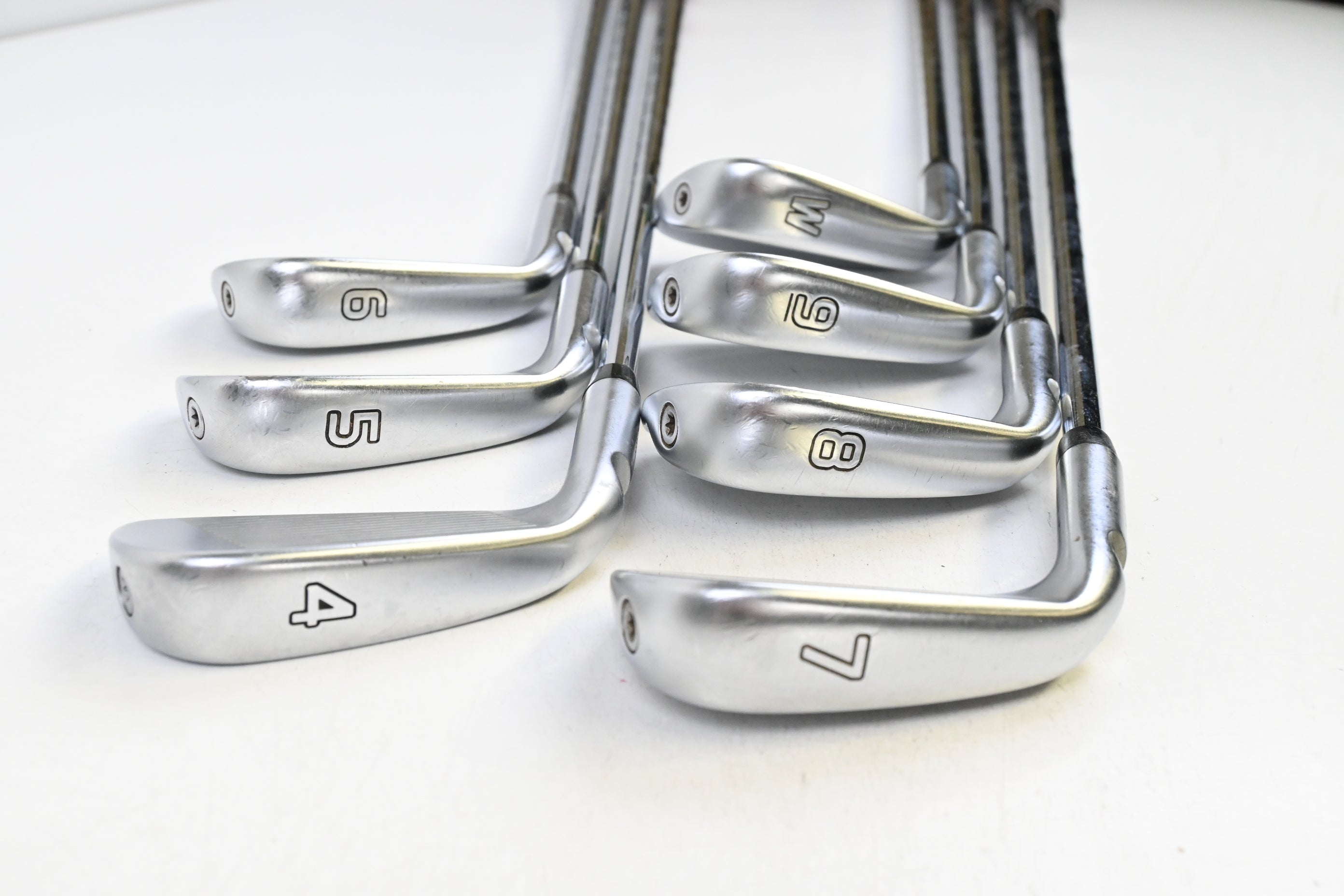 Ping i500 Irons / 4-PW / Orange Dot / Stiff Flex KBS Tour 90 Shafts