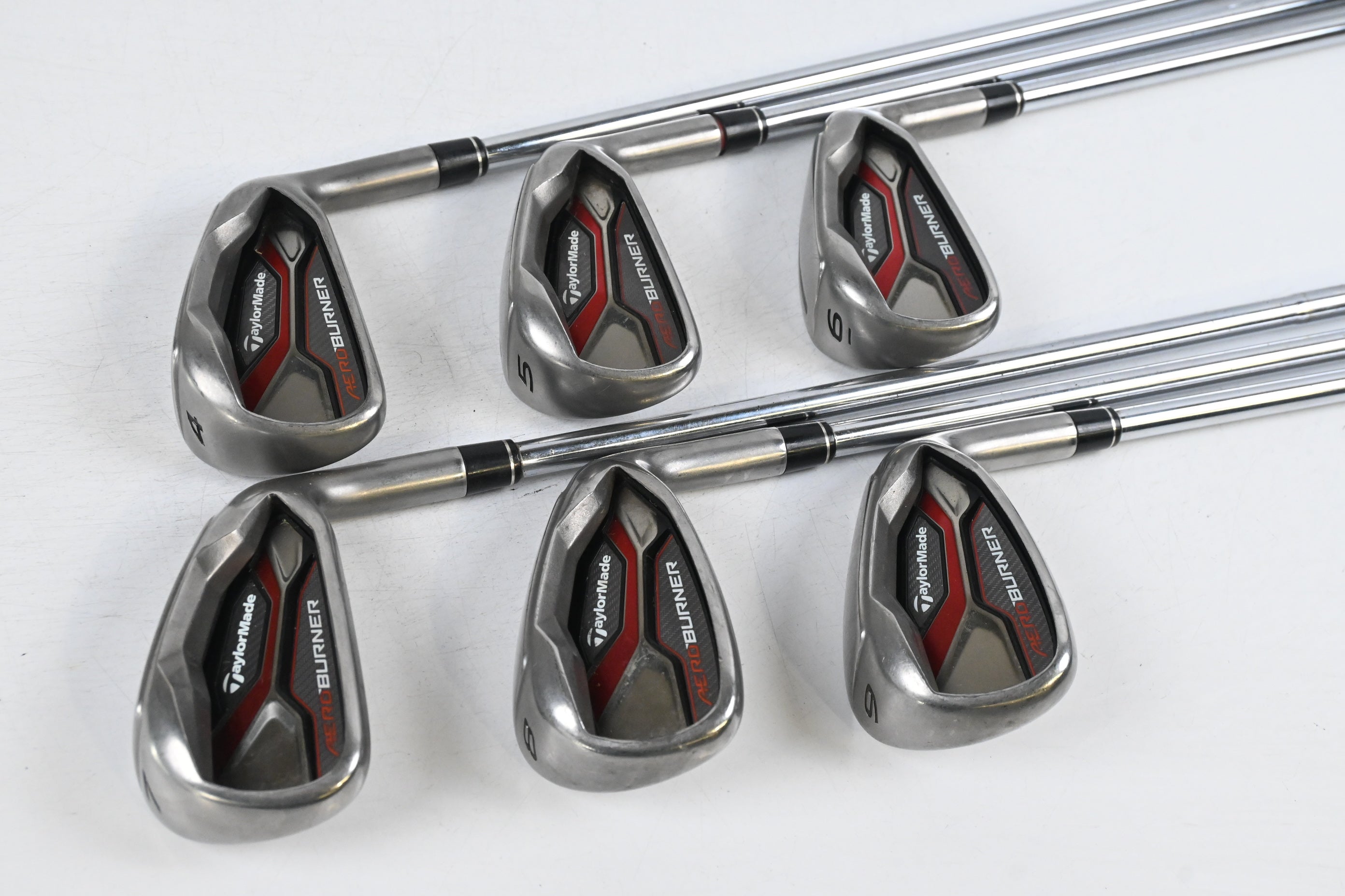 Taylormade Aeroburner Irons / 4-9i / Regular Flex REAX Steel 88 Shafts