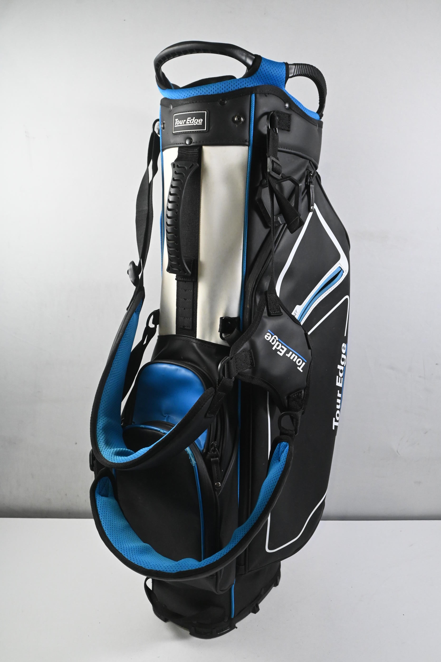 Tour Edge Stand Bag / 14-Way Divider / Black, White & Blue