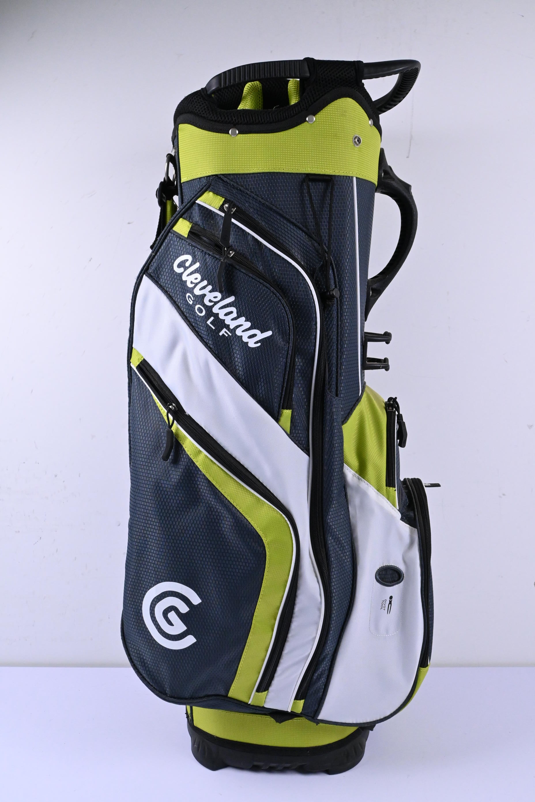 Cleveland Cart Bag / 14-Way Divider / Grey, White & Green