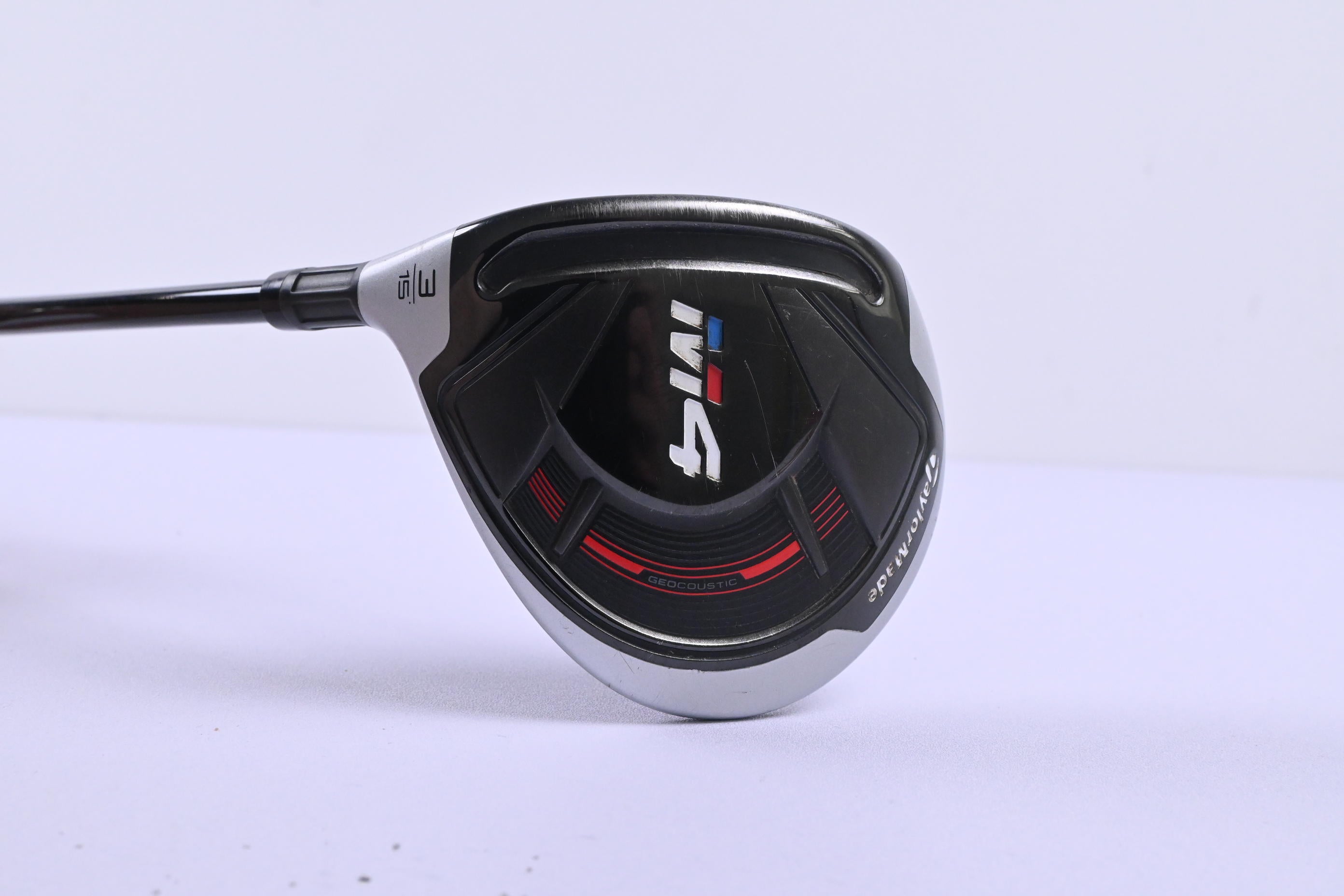 Left Hand Taylormade M4 #3 Wood / 15 Degree / Regular Flex Fujikura Atmos Red 5
