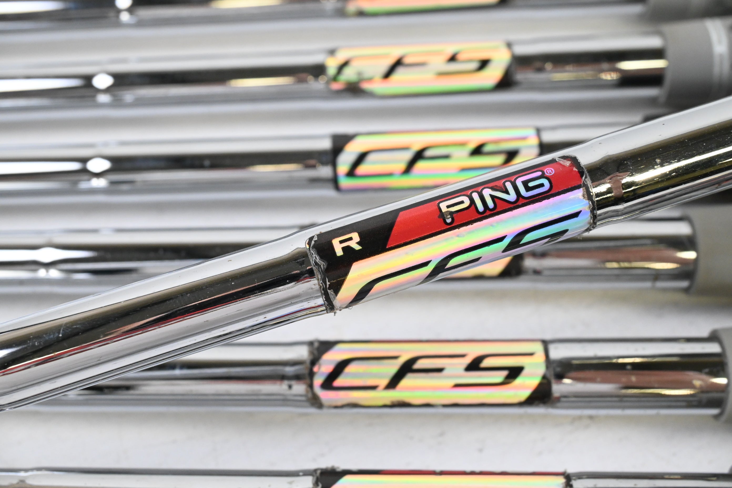 Ping i20 Irons / 4-PW+GW / Black Dot / Regular Flex Ping CFS Shafts