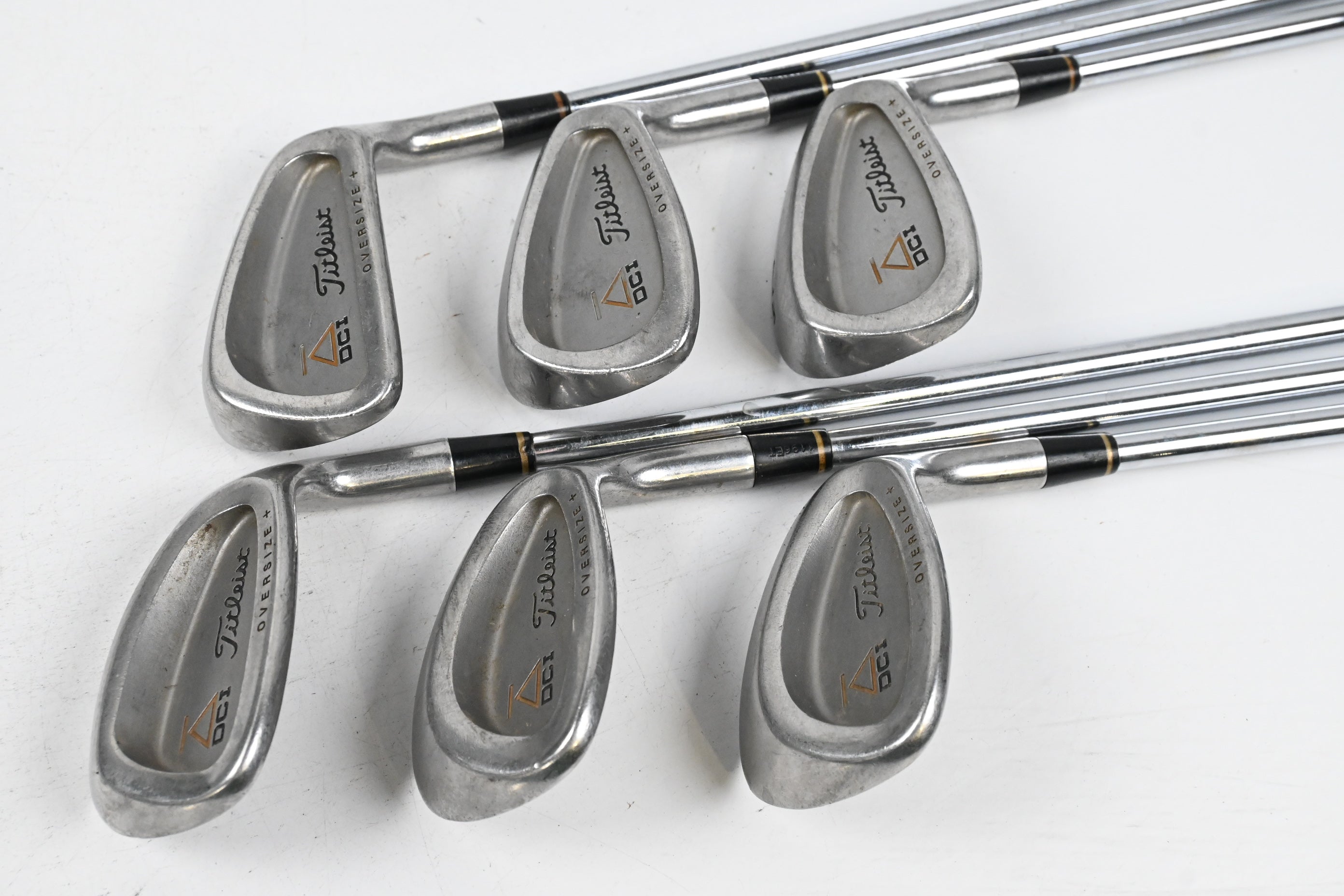Titleist DCI Oversize+ Gold Irons / 7-PW+GW+SW / Regular Flex T Spec Shafts