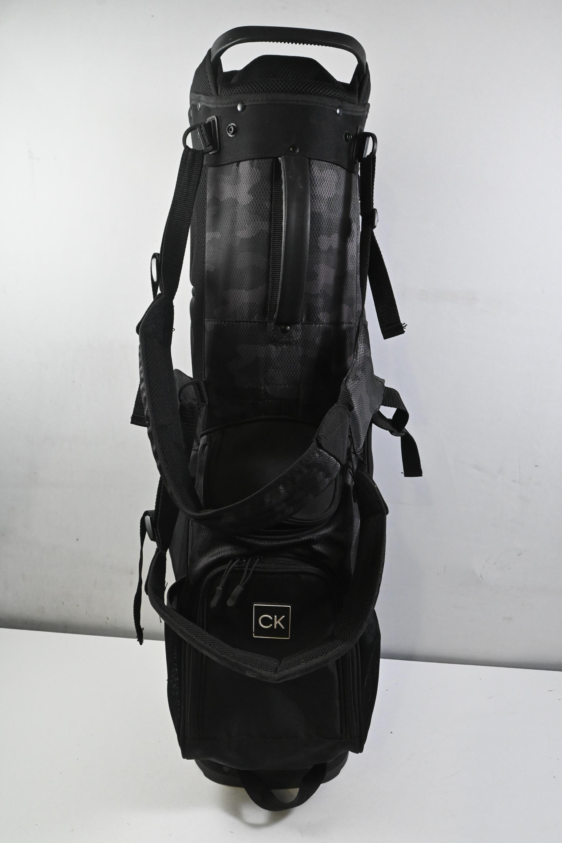 Calvin Klein Stand Bag / 14-Way Divider / Black, White