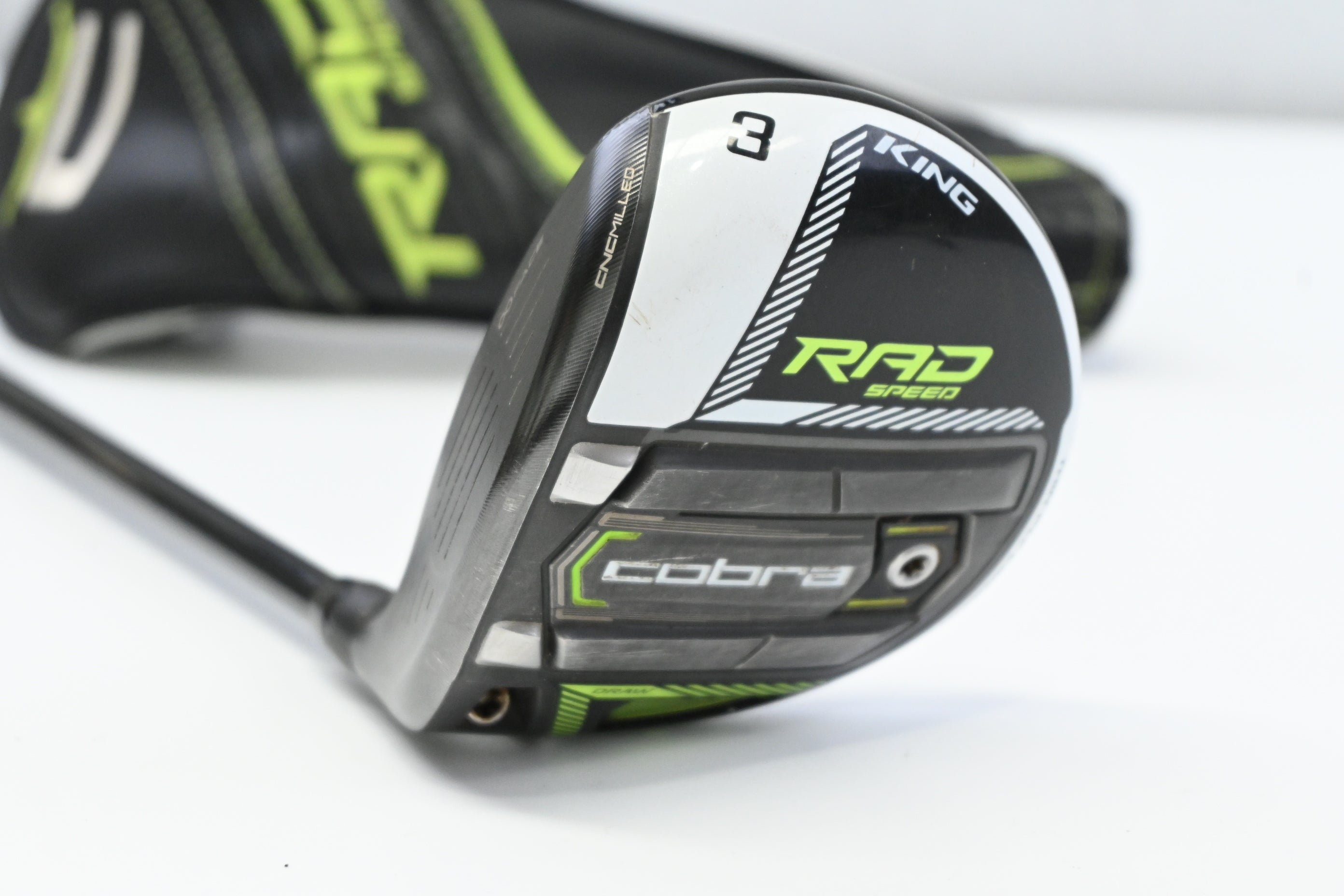 Left Hand Cobra King Radspeed Draw #3 Wood / 14.5 Degree / Stiff Flex Fujikura