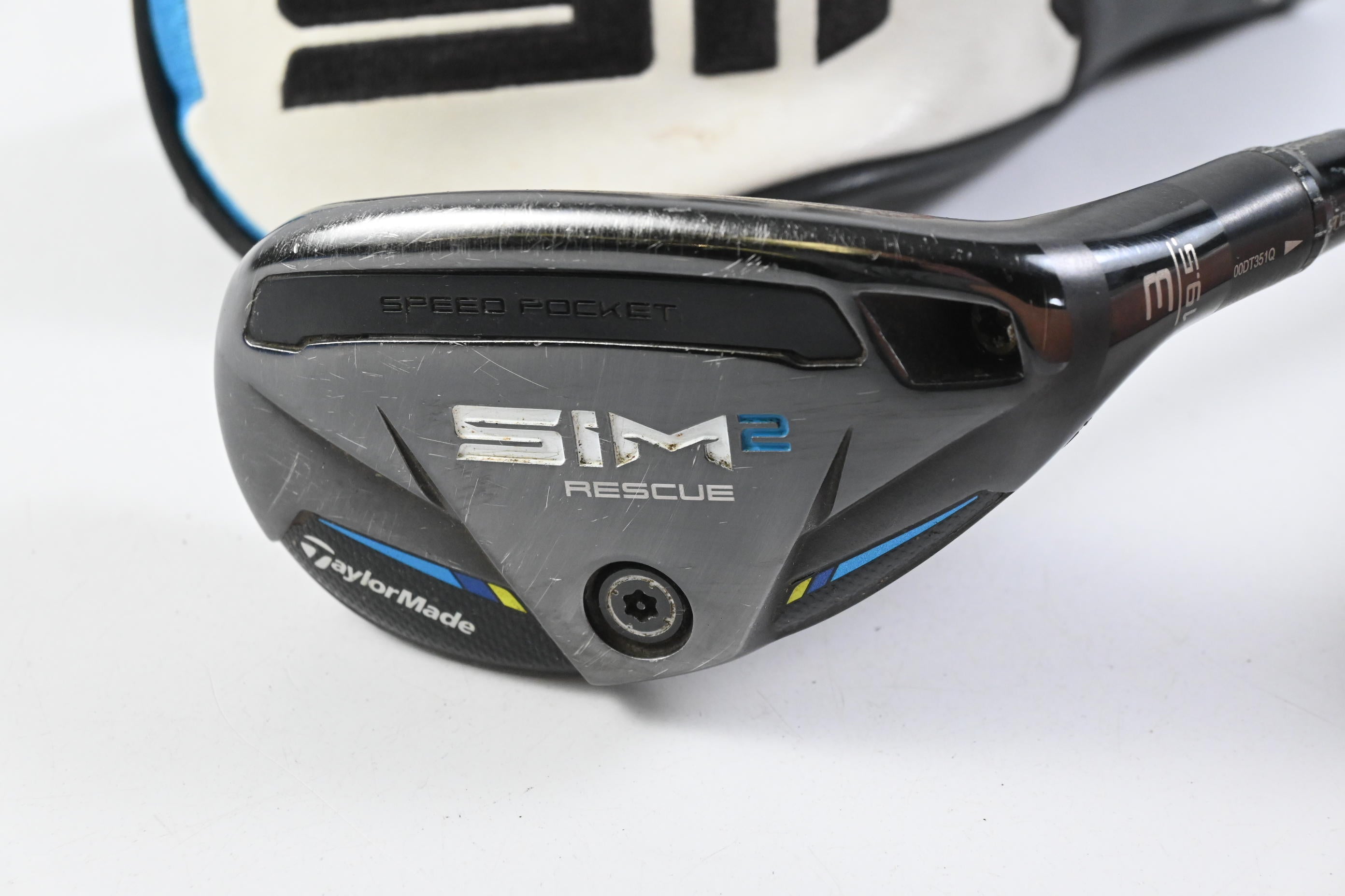 Taylormade SIM2 #3 Hybrid / 19.5 Degree / Stiff Flex Tensei AV Blue RAW 80 Shaft