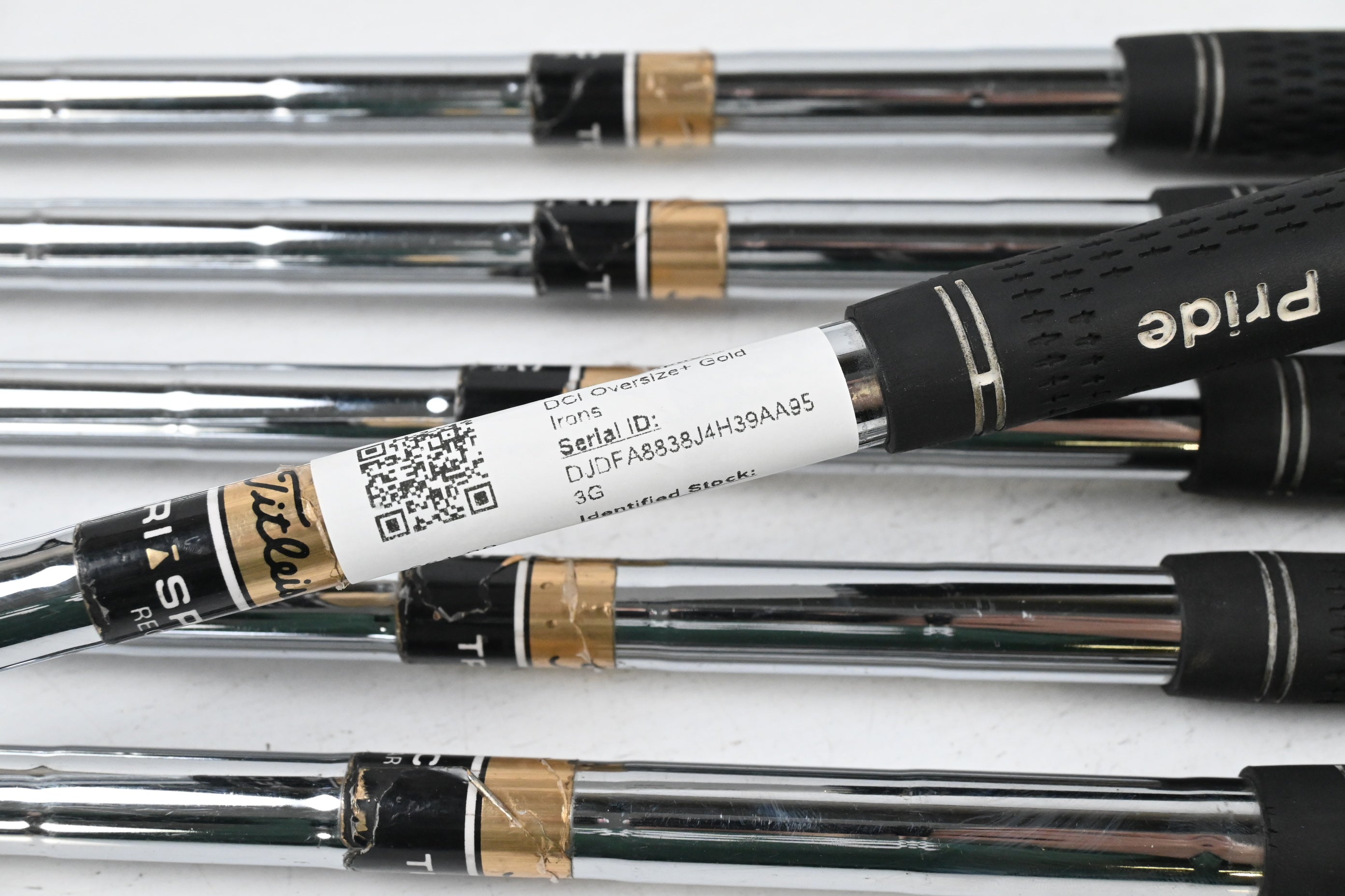 Titleist DCI Oversize+ Gold Irons / 7-PW+GW+SW / Regular Flex T Spec Shafts