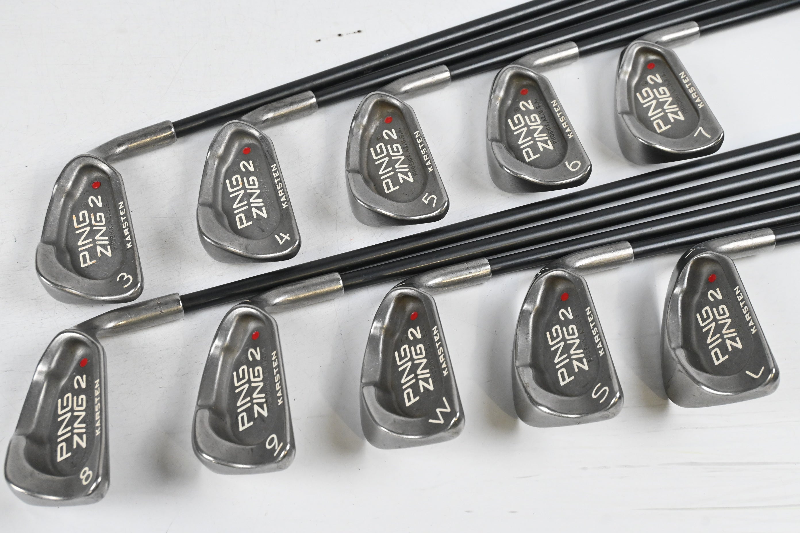 Ladies Ping Zing 2 Irons / 3-PW+SW+LW / Red Dot / Ladies Flex Ping W54 Shafts