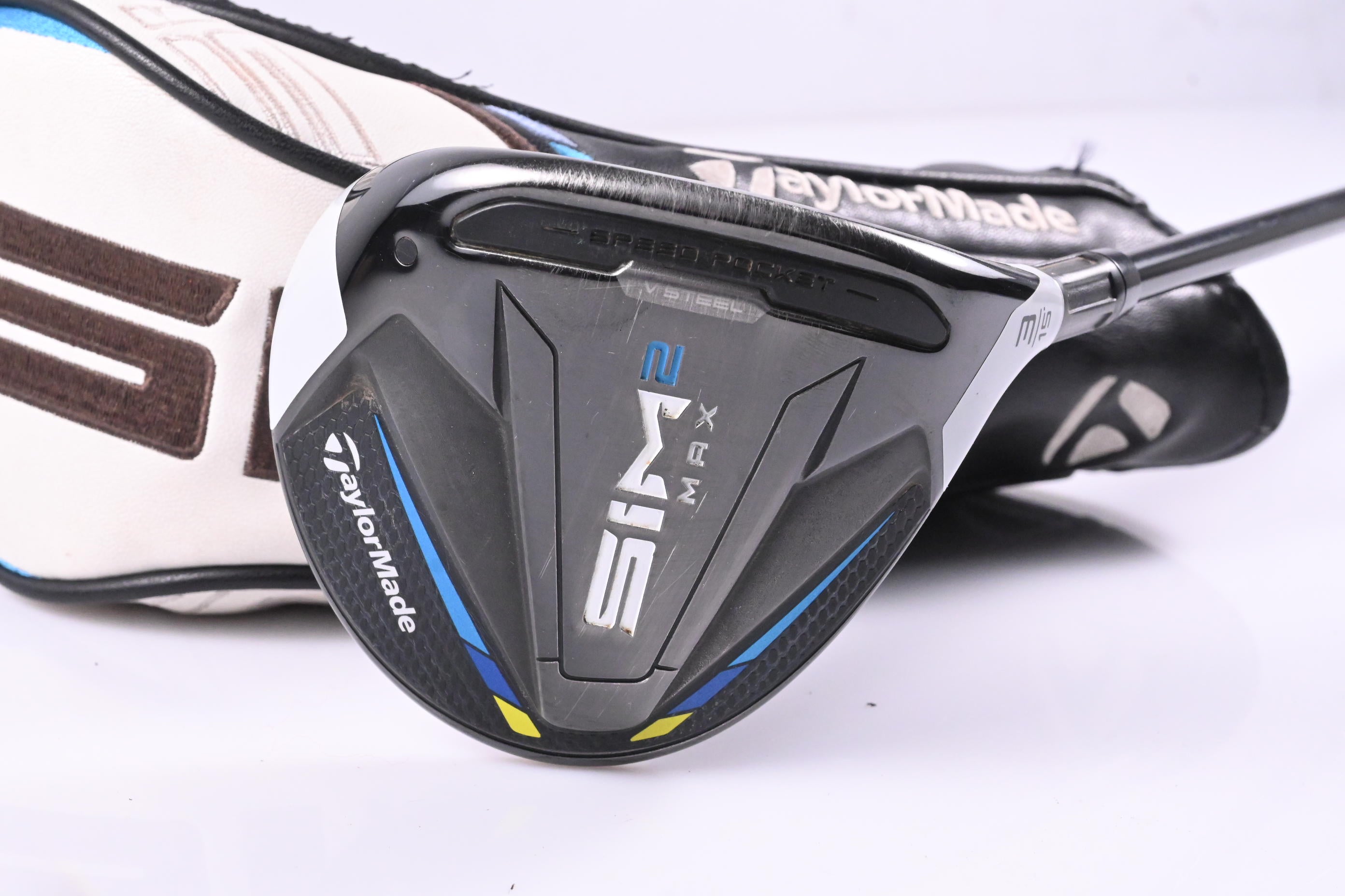 Taylormade SIM2 Max D #3 Wood / 15 Degree / Stiff Flex Tensei AV RAW Blue 60