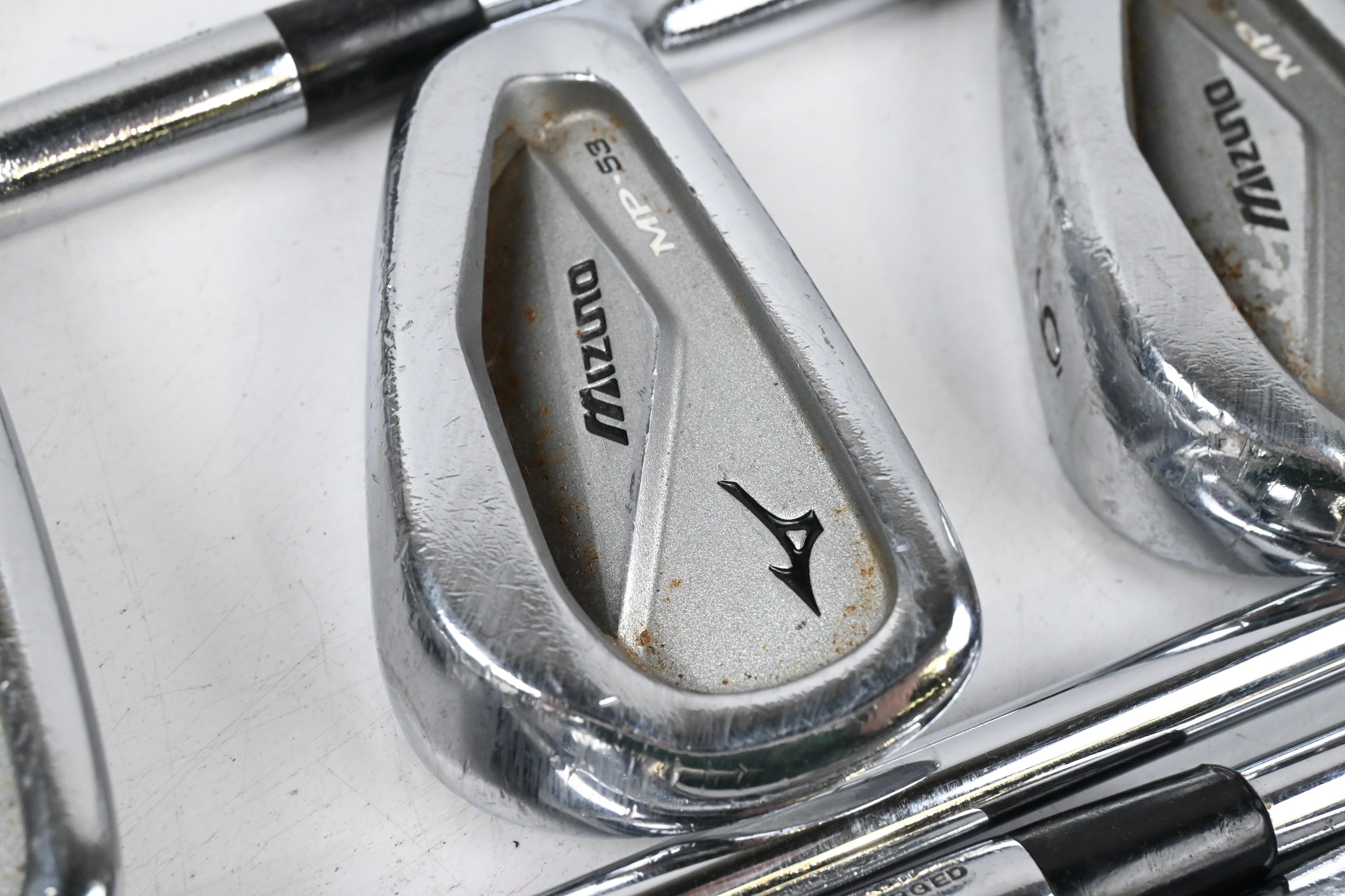Mizuno MP-53 Irons / 4-PW / Regular Flex Dynamic Gold R300 Shafts