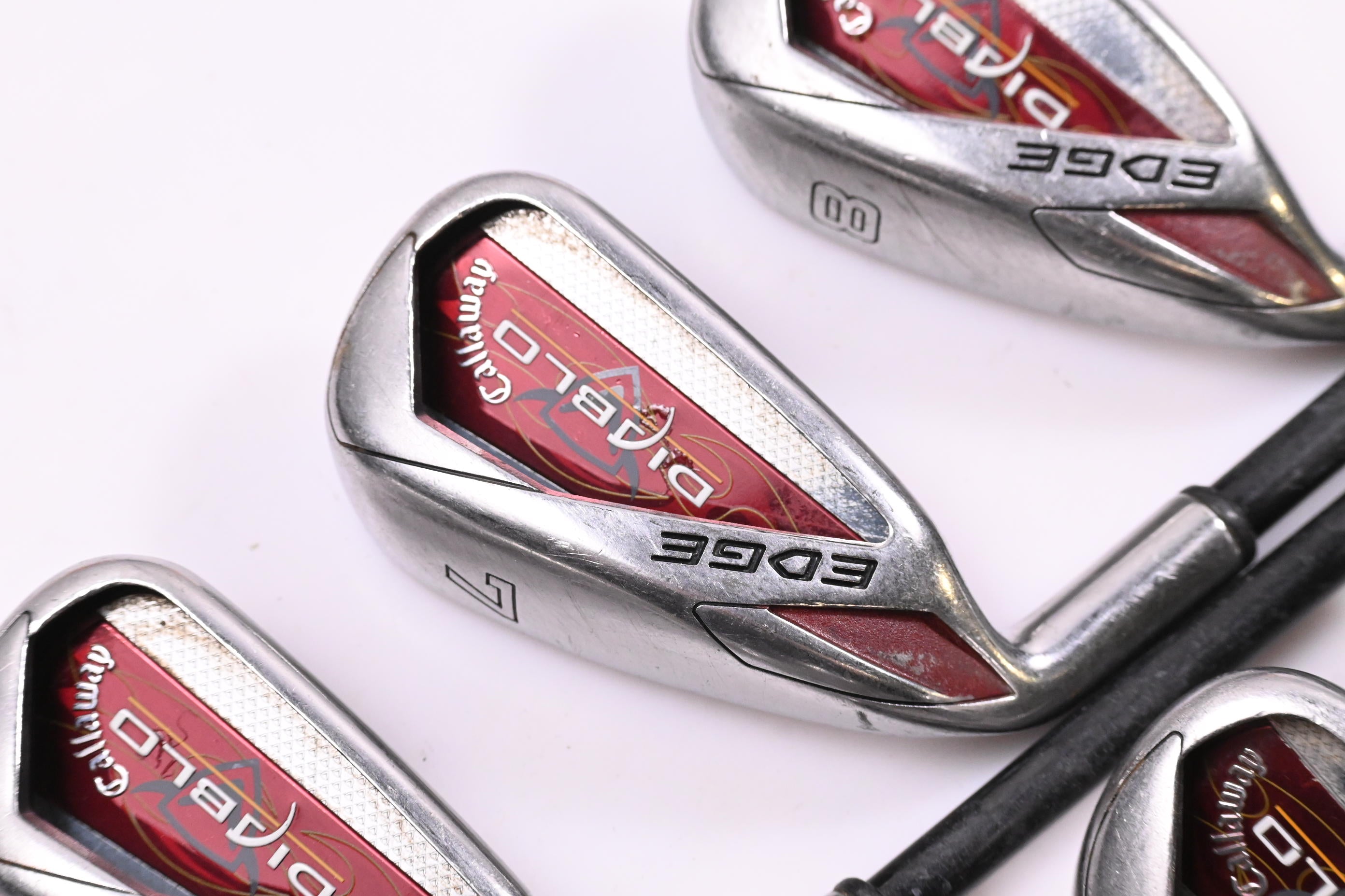 Left Hand Callaway Diablo Edge Irons / 6-PW+SW / Regular Flex Callaway 75