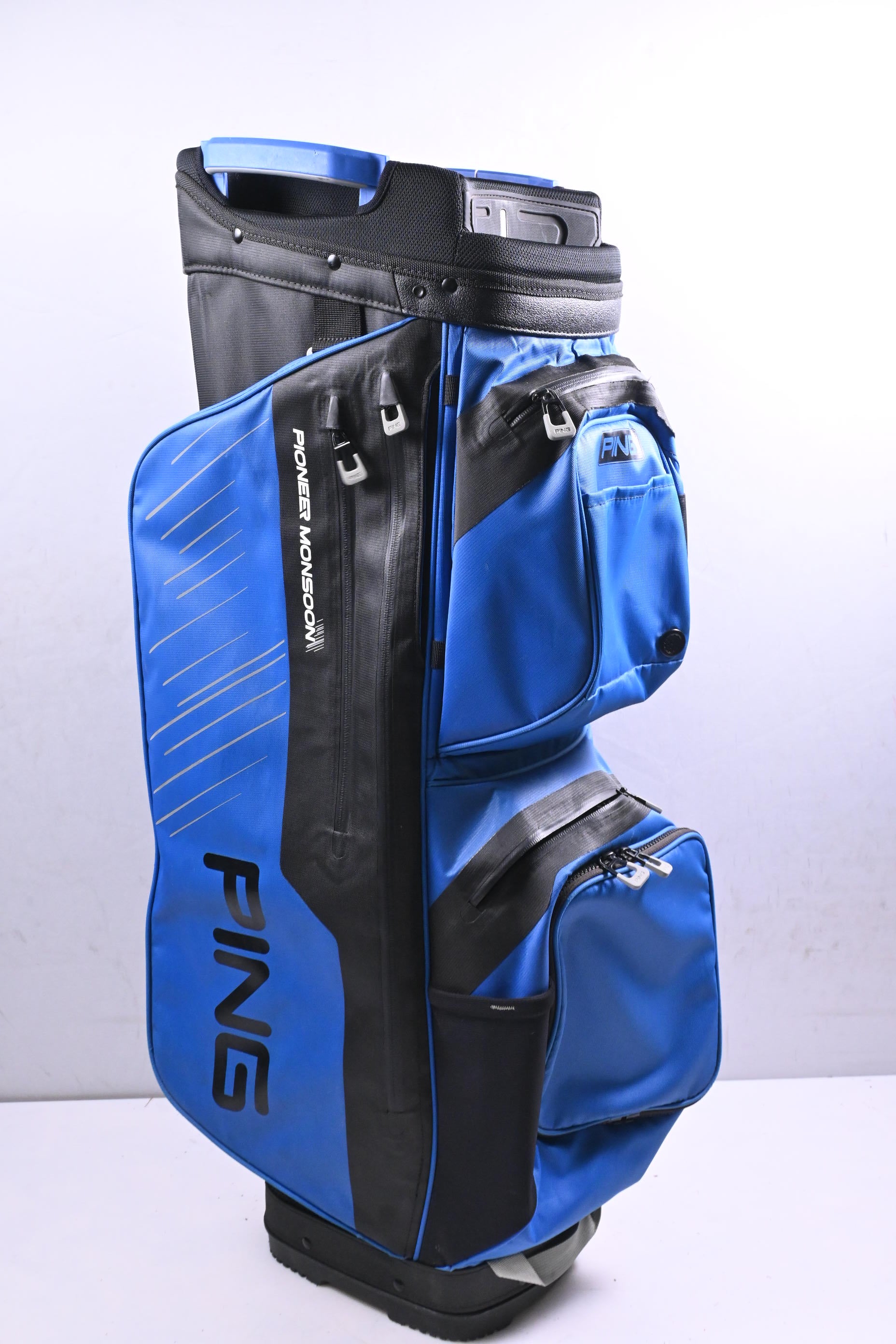 Ping Pioneer Monsoon Cart Bag / 15-Way Divider / Black, Blue