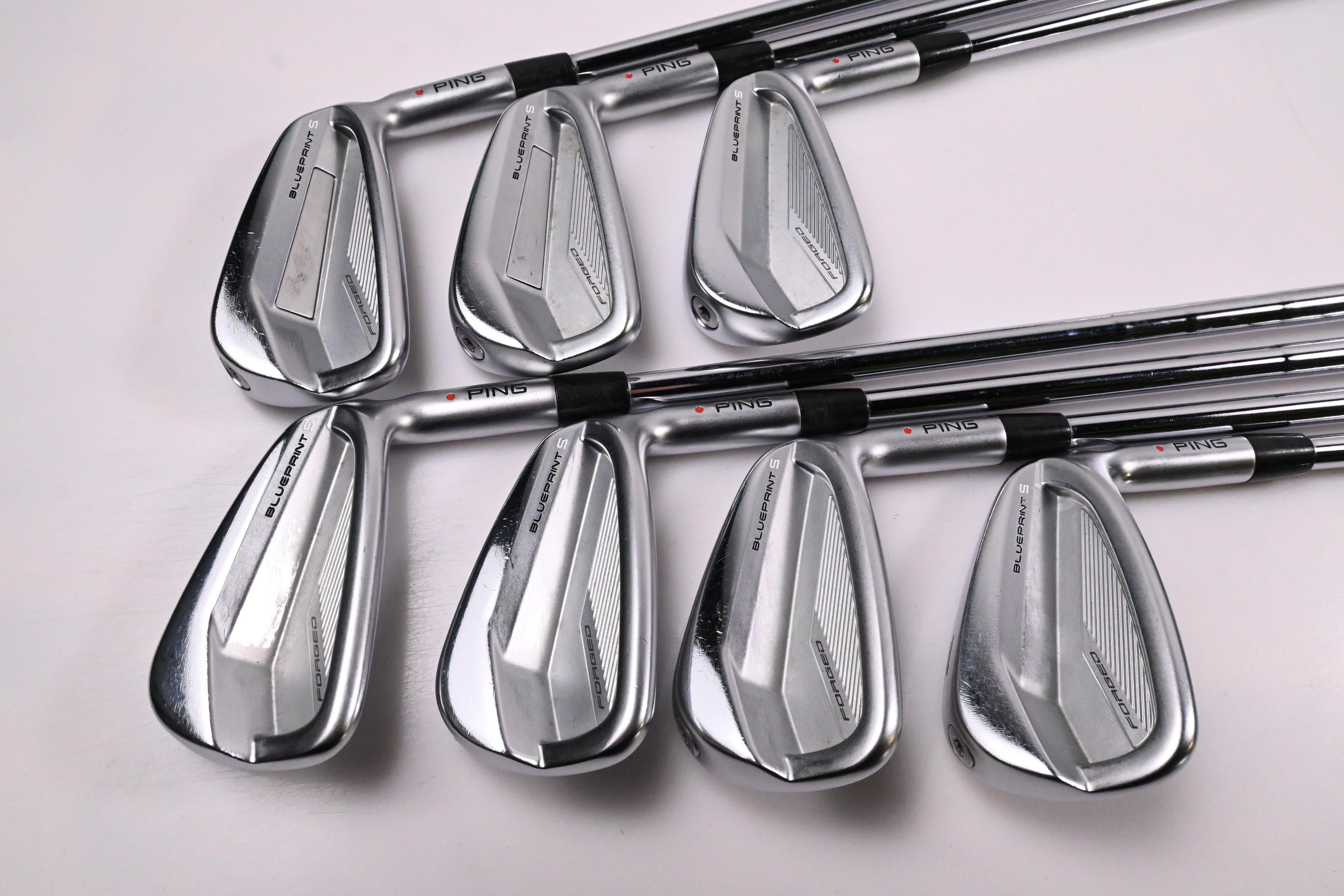 Ping Blueprint S Irons / 4-PW / Red Dot / Stiff Flex KBS Tour 120 Shafts