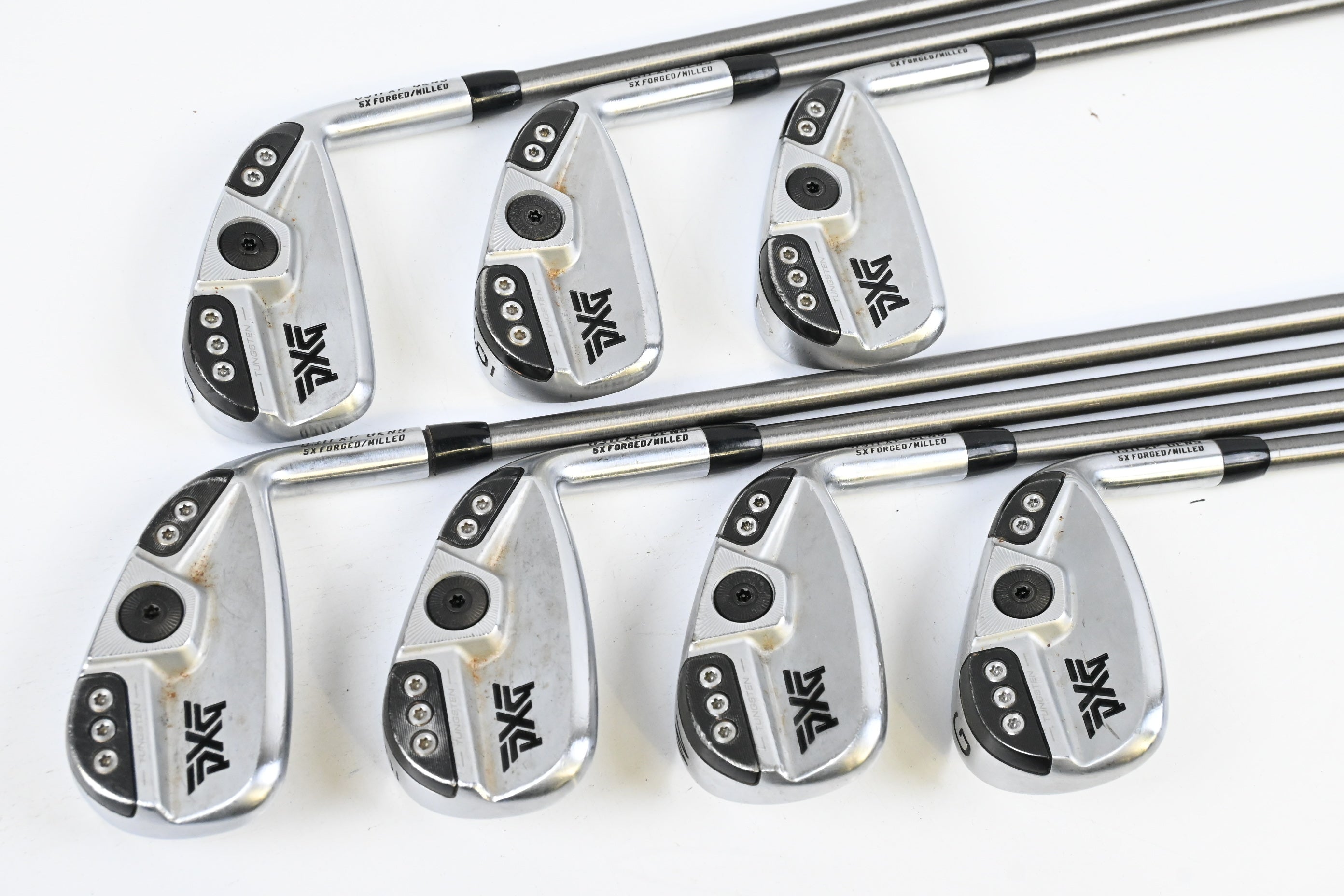 PXG 0311 XP Gen5 Irons / 5-PW-GW / Regular Flex Aerotech Steelfiber i80 Shafts