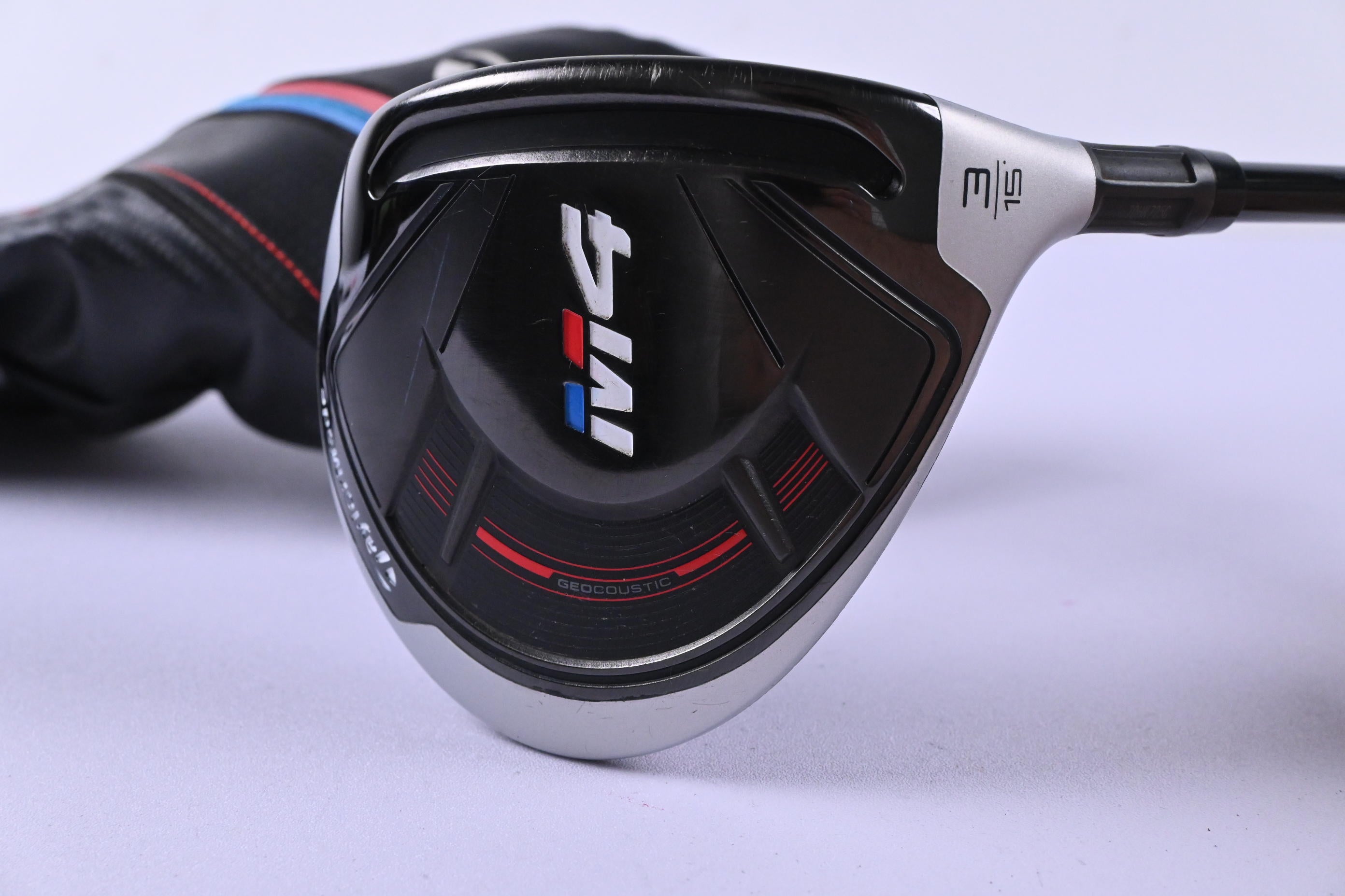 Taylormade M4 #3 Wood / 15 Degree / Regular Flex Fujikura Atmos Red 5 Shaft