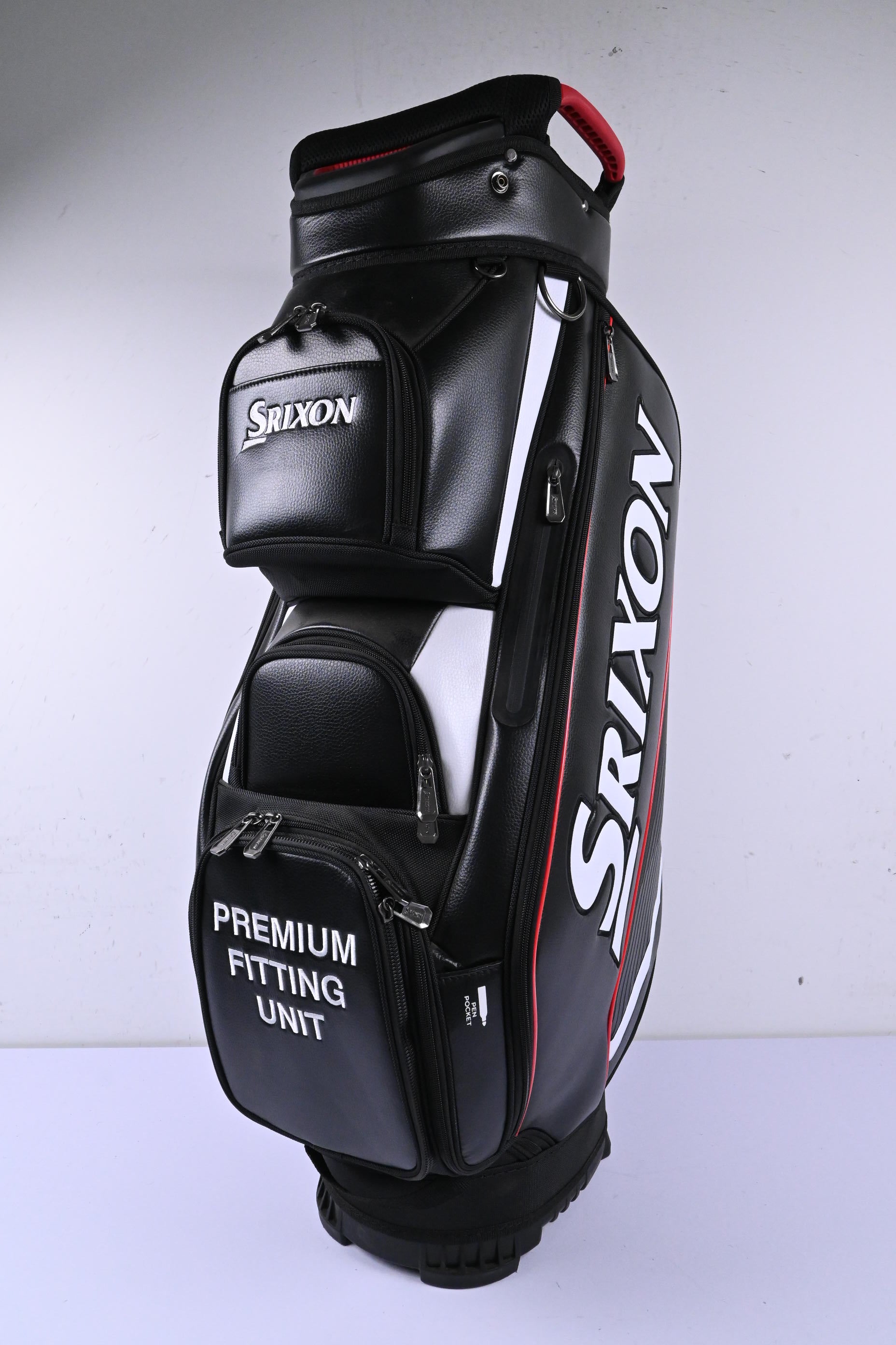 Srixon Cart Bag / 14-Way Divider / Black, White & Red