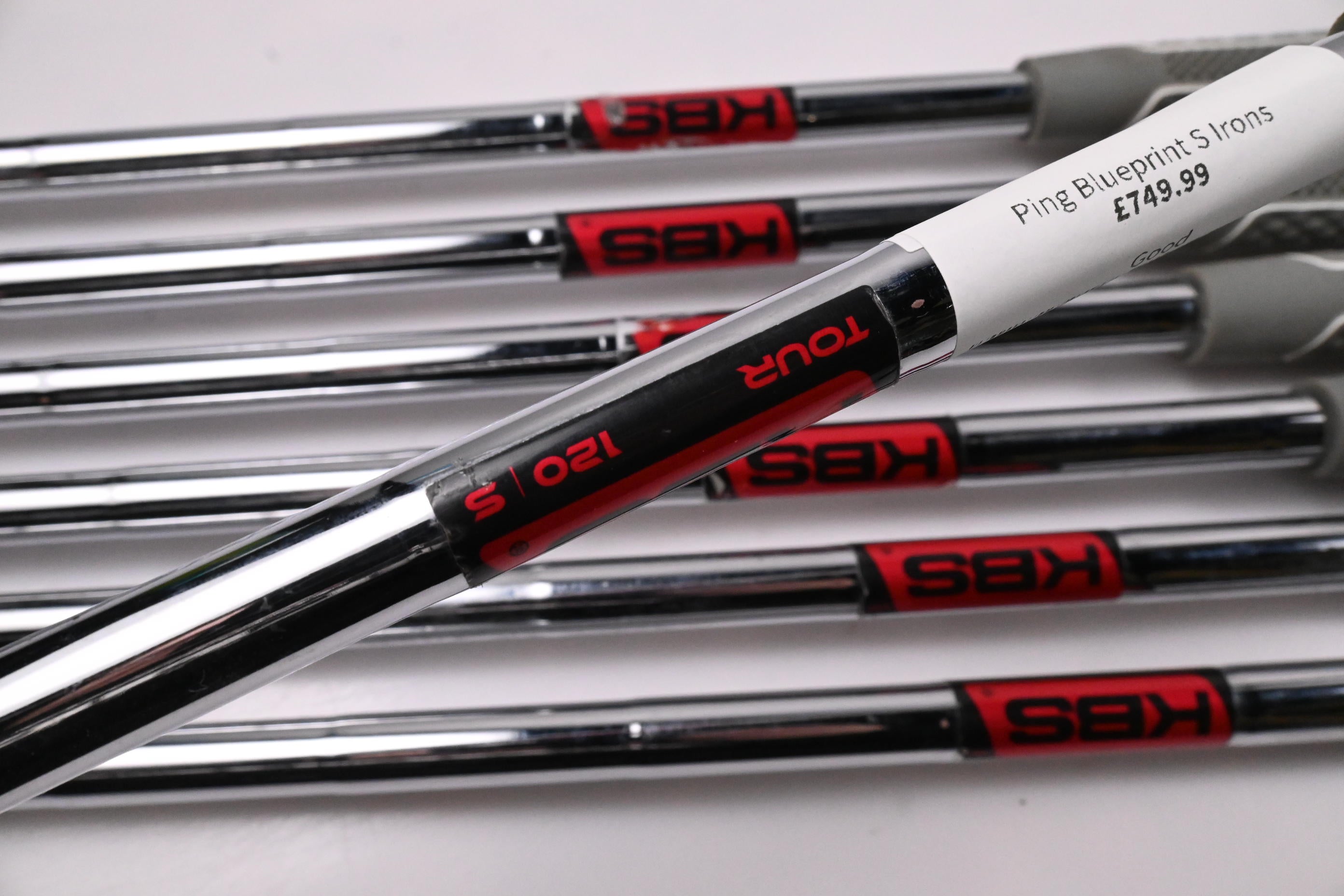 Ping Blueprint S Irons / 4-PW / Red Dot / Stiff Flex KBS Tour 120 Shafts