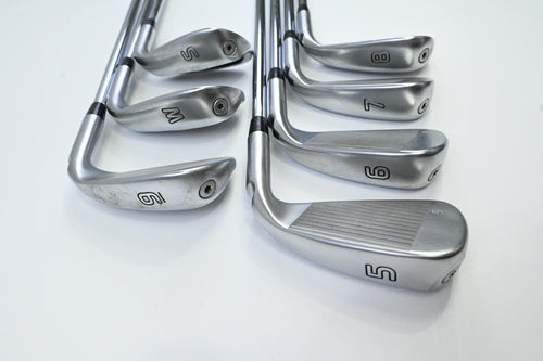 Left Hand Ping G410 Irons / 5-PW+SW / Green Dot / Regular Flex Dynamic Gold 105
