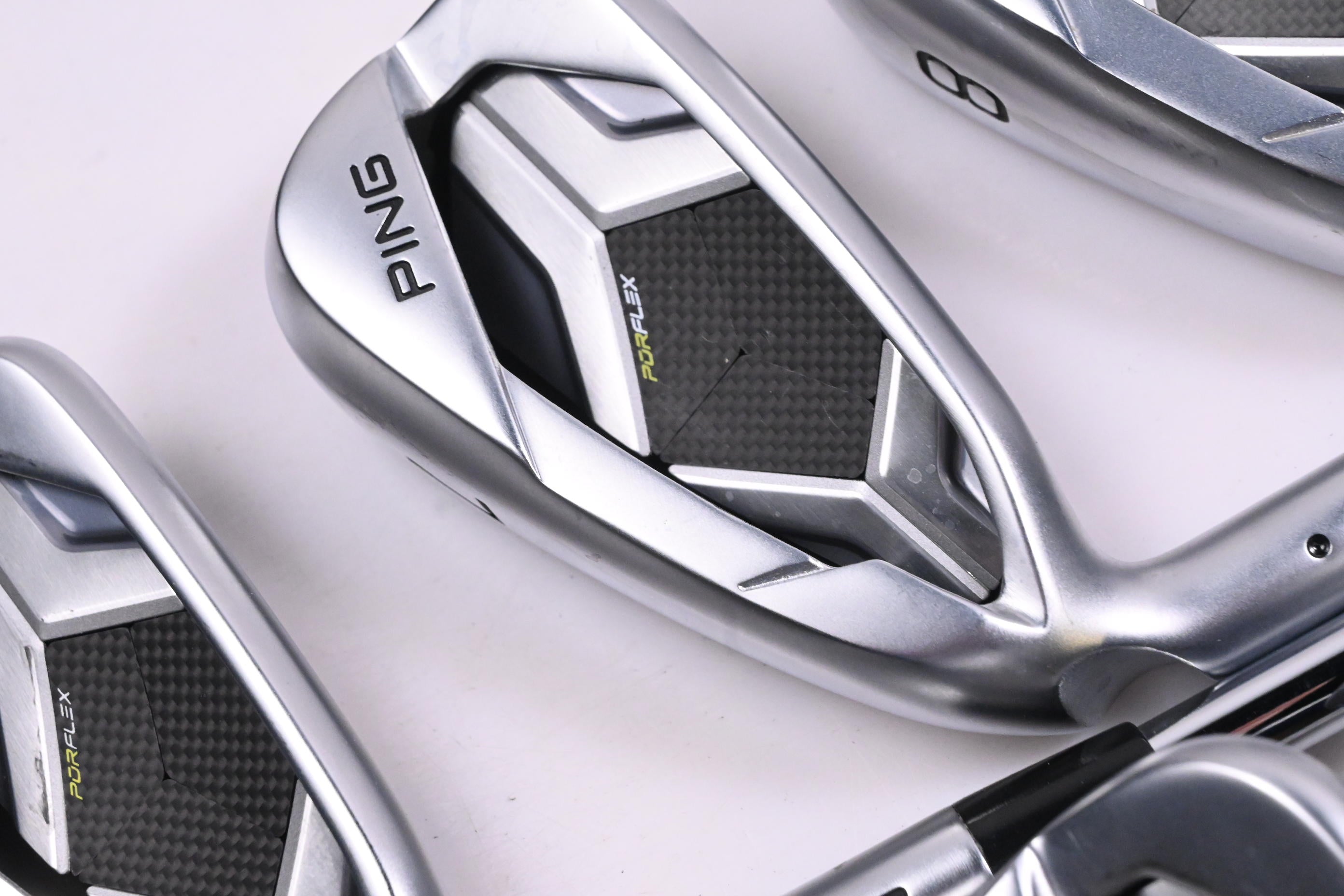 Left Hand Ping G430 Irons / 6-PW+45°+54° / Black Dot / Regular Flex Ping AWT 3.0