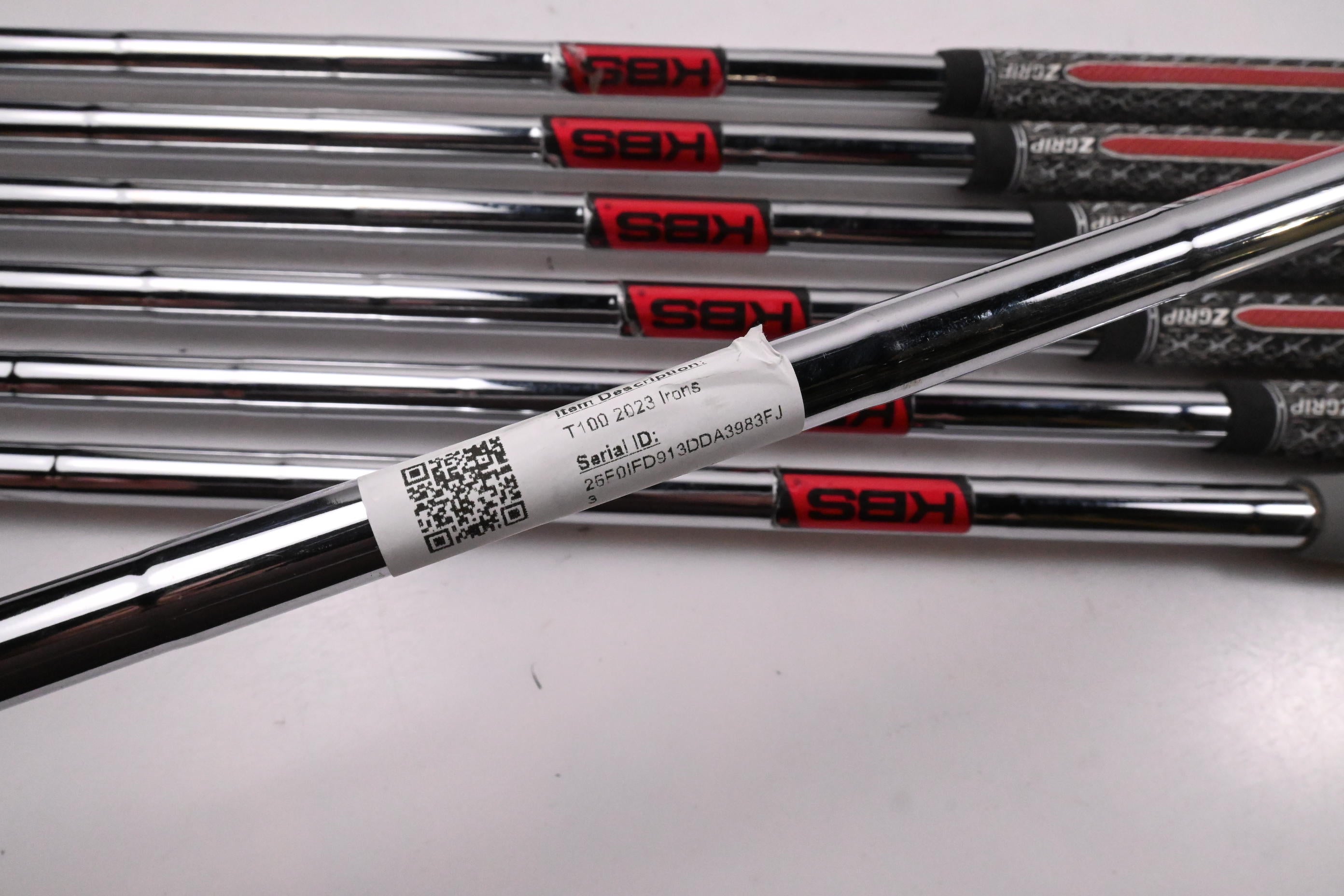 Titleist T100 2023 Irons / 4-PW / Stiff Flex KBS Tour Shafts