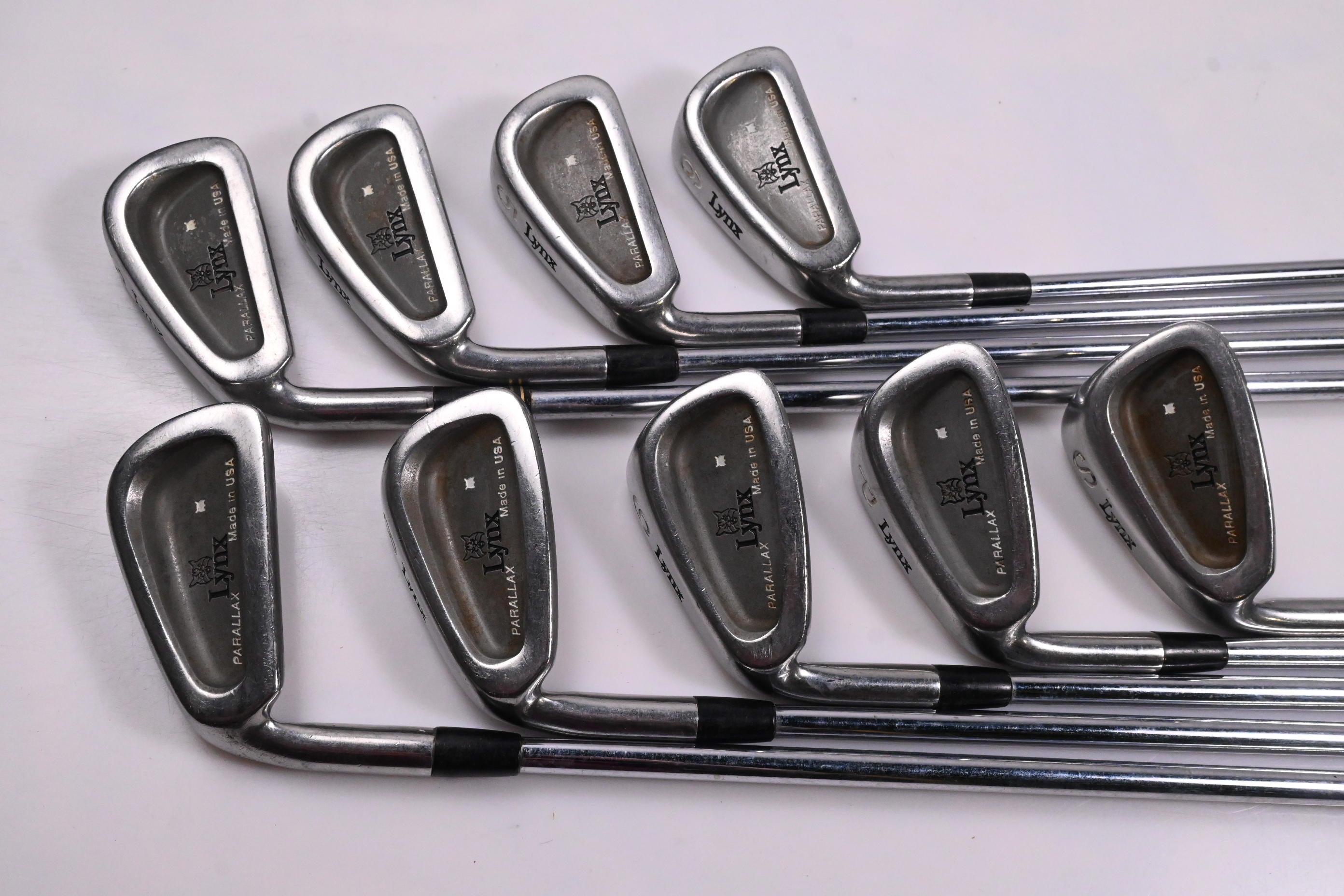 Left Hand Lynx Parallax Tour Irons / 3-PW+SW / Stiff Flex Dynamic Gold Shafts
