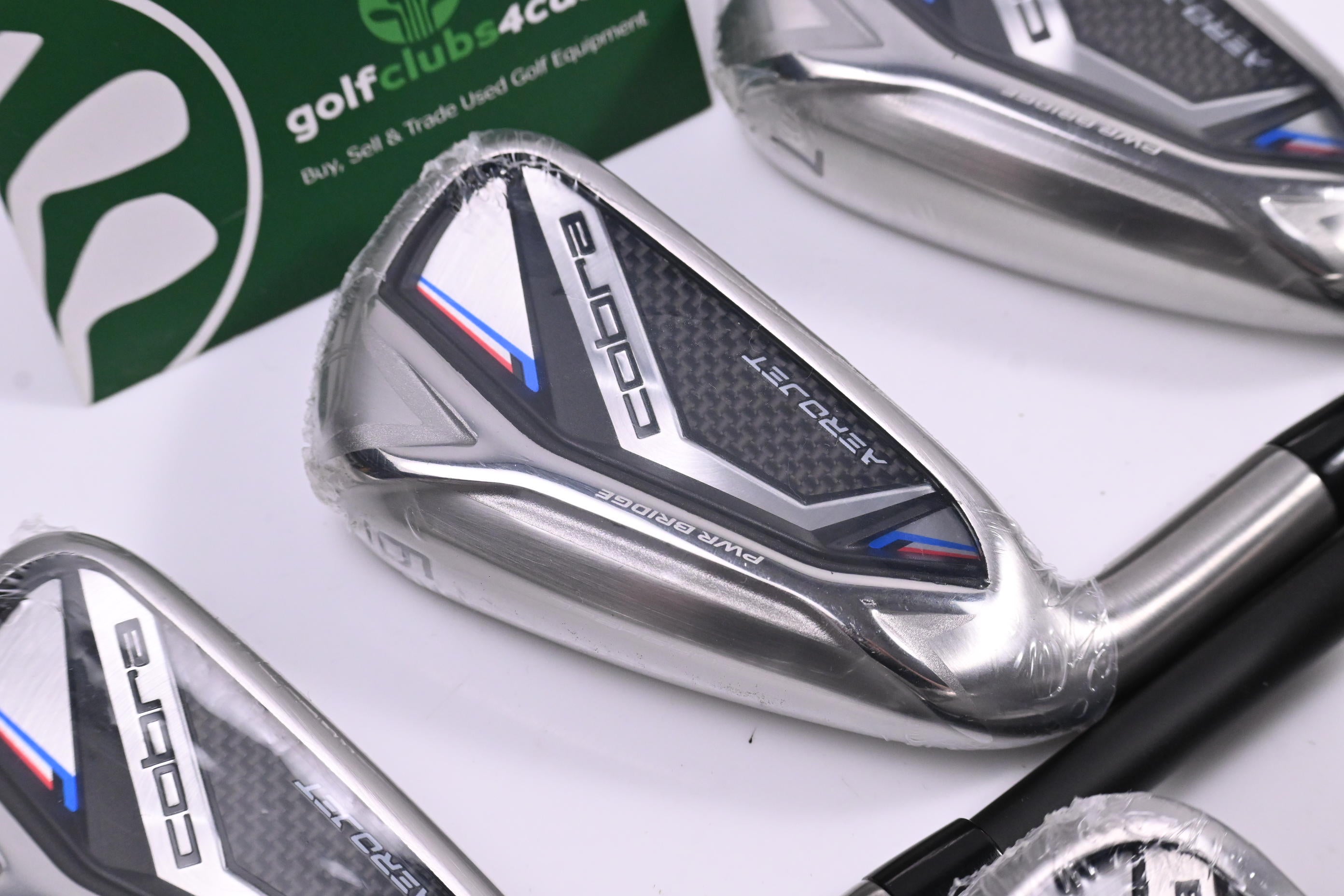 Left Hand Cobra Aerojet Irons / 5-PW+SW / Regular Flex KBS PGI 75 Shafts