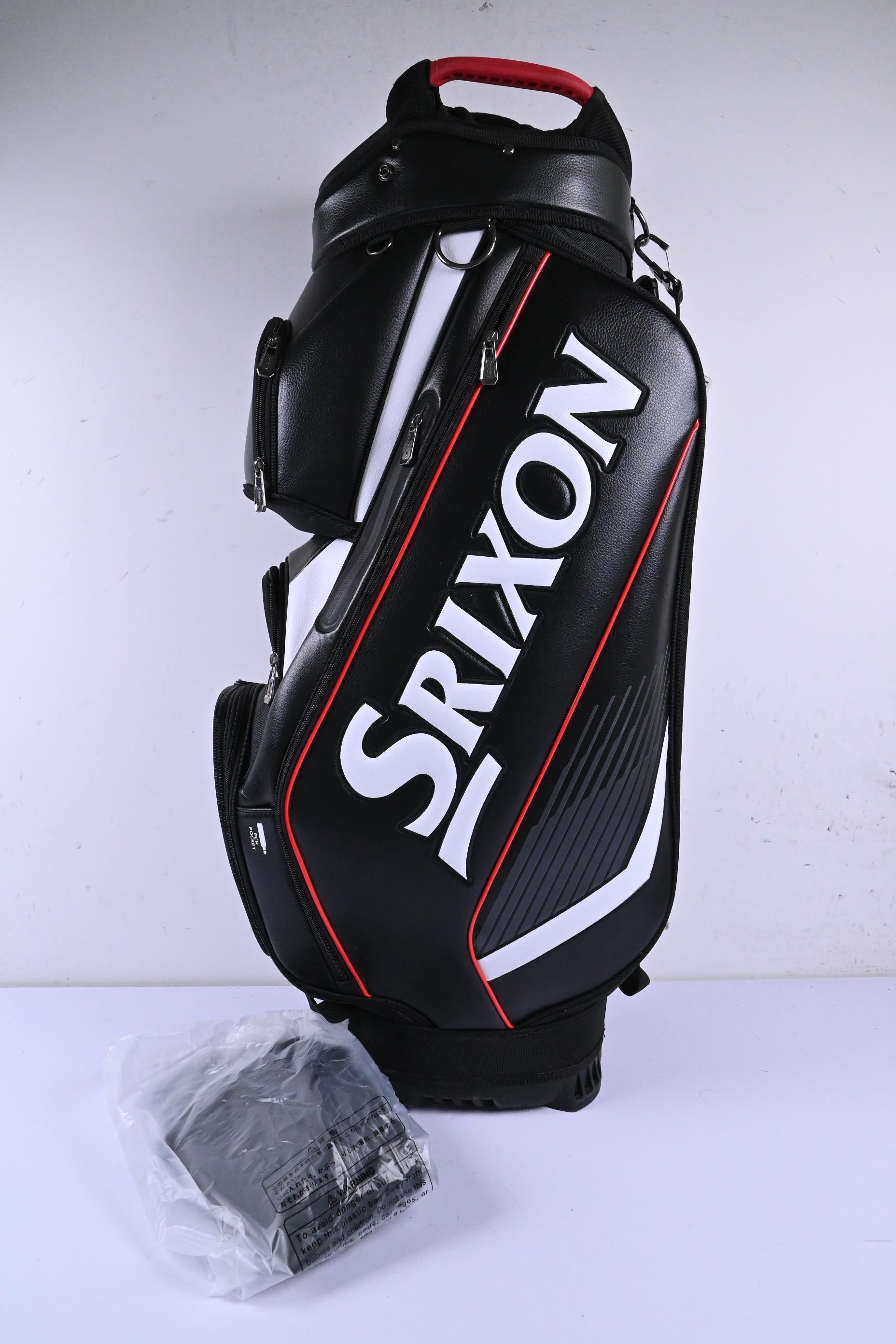 Srixon Cart Bag / 14-Way Divider / Black, White & Red