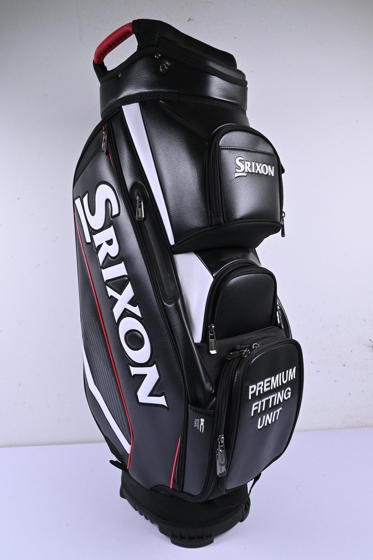 Srixon Cart Bag / 14-Way Divider / Black, White & Red