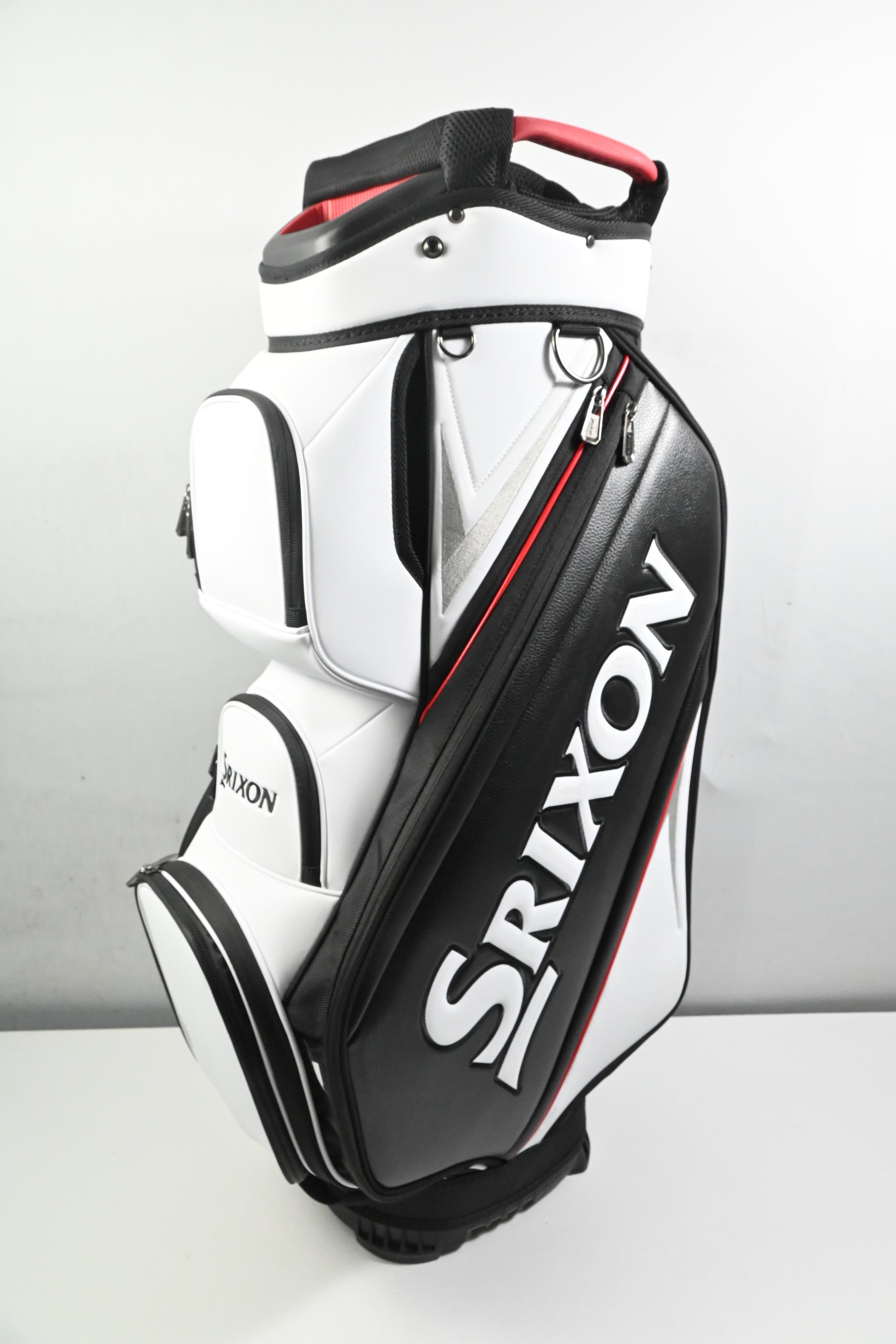 Srixon Cart Bag / 14-Way Divider / White,  Black, Red