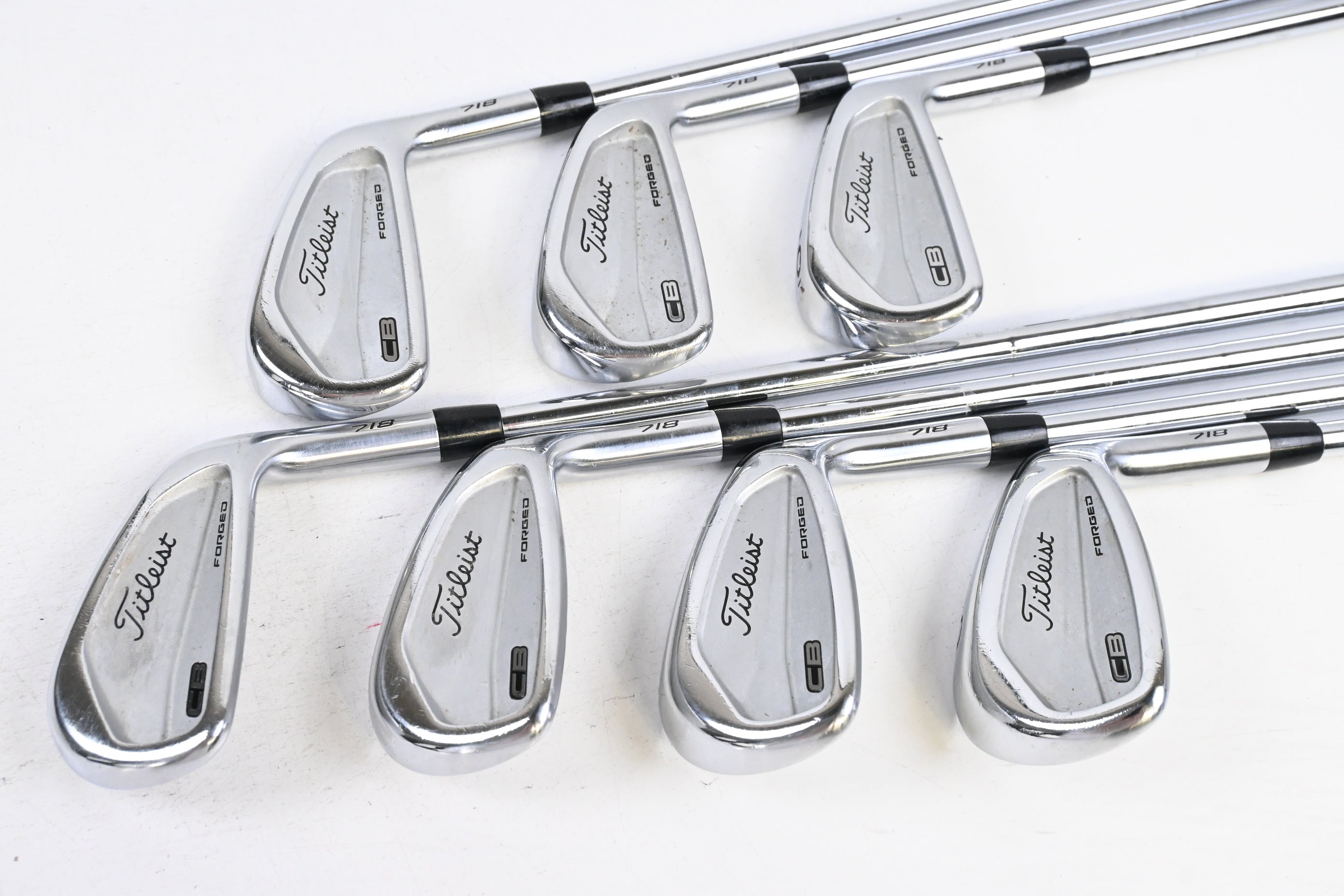 Titleist 718 CB Irons / 4-PW / Stiff Flex KBS Tour Shafts