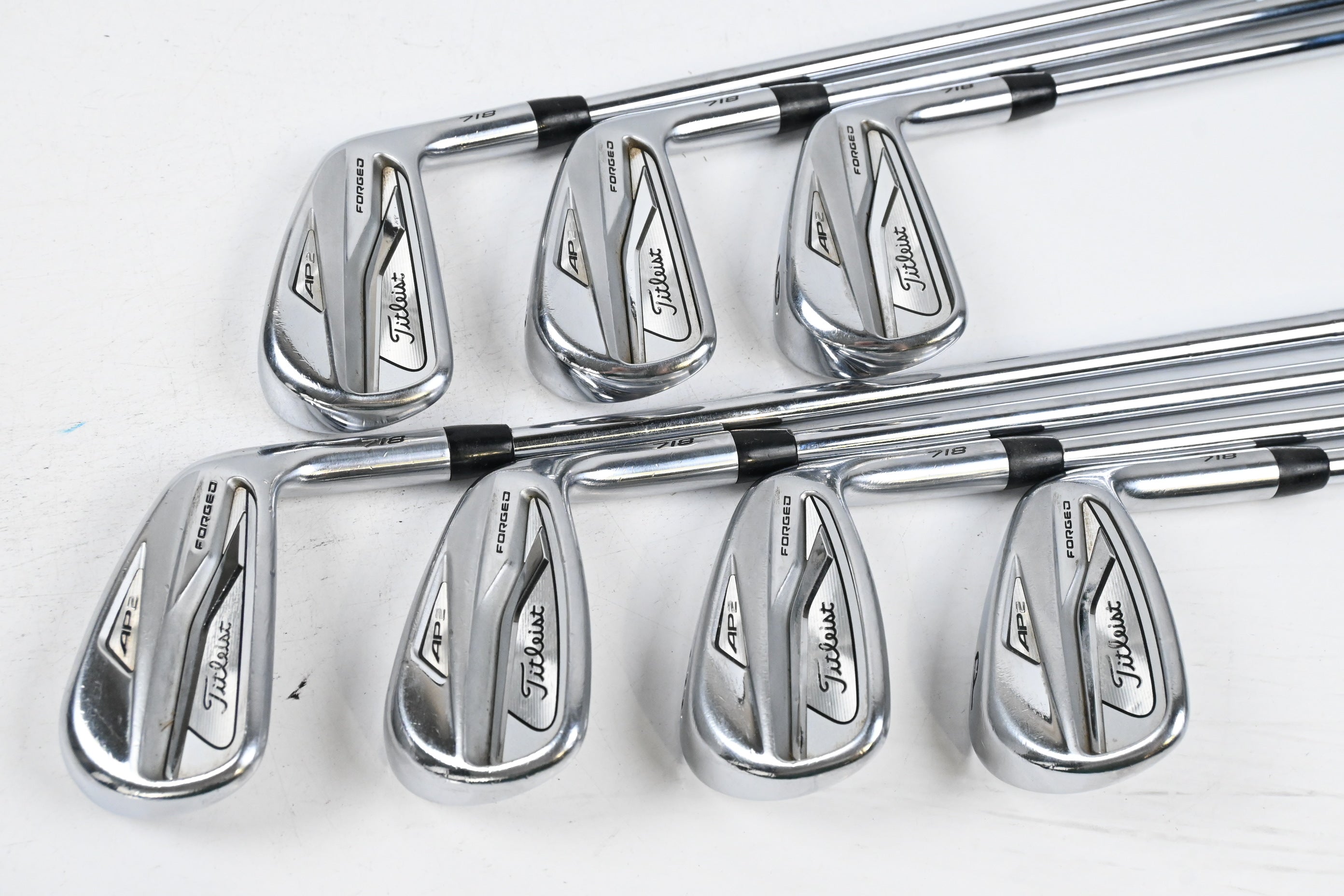 Titleist 718 AP2 Irons / 4-PW / Stiff Flex AMT Tour White S300 Shafts