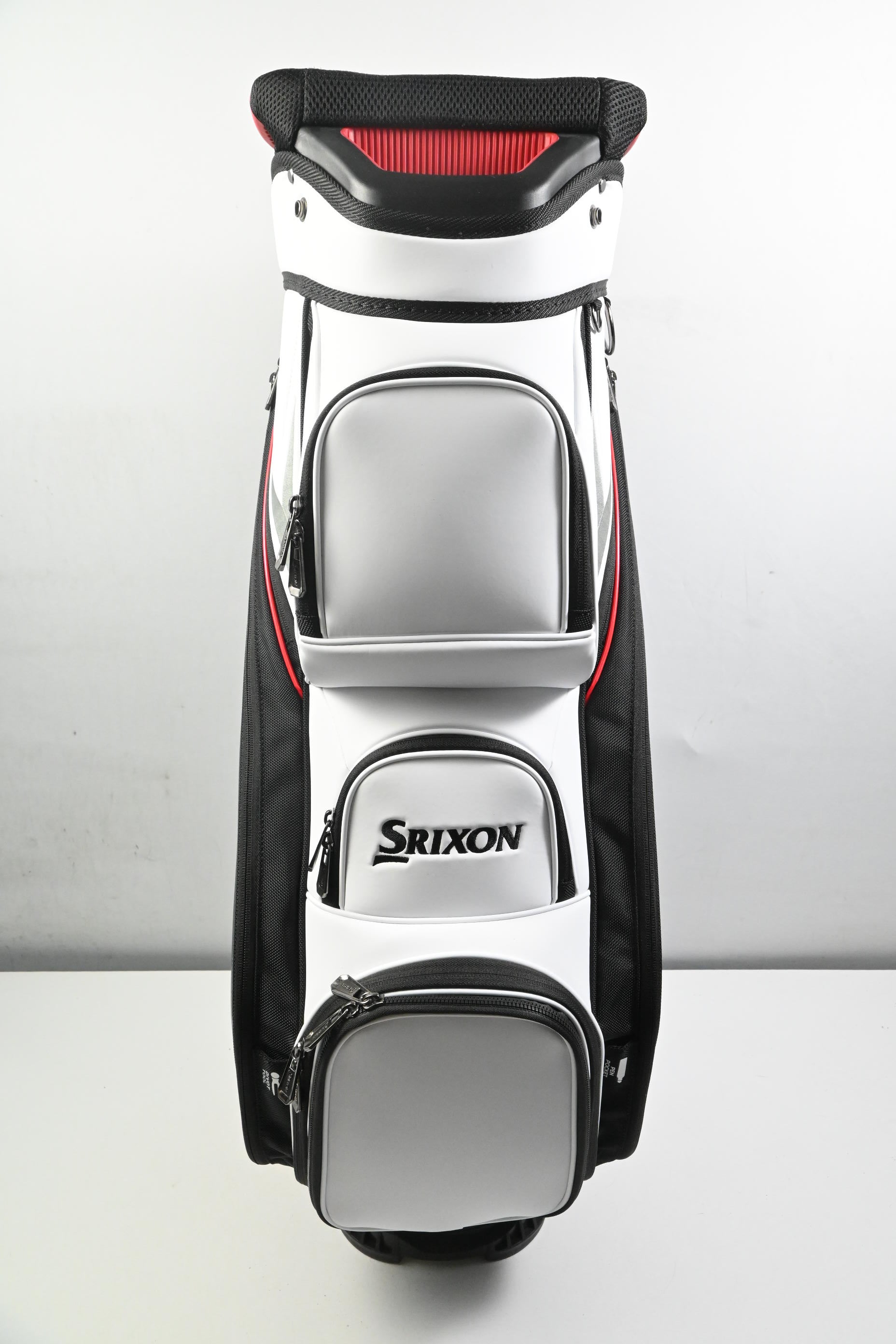 Srixon Cart Bag / 14-Way Divider / White,  Black, Red