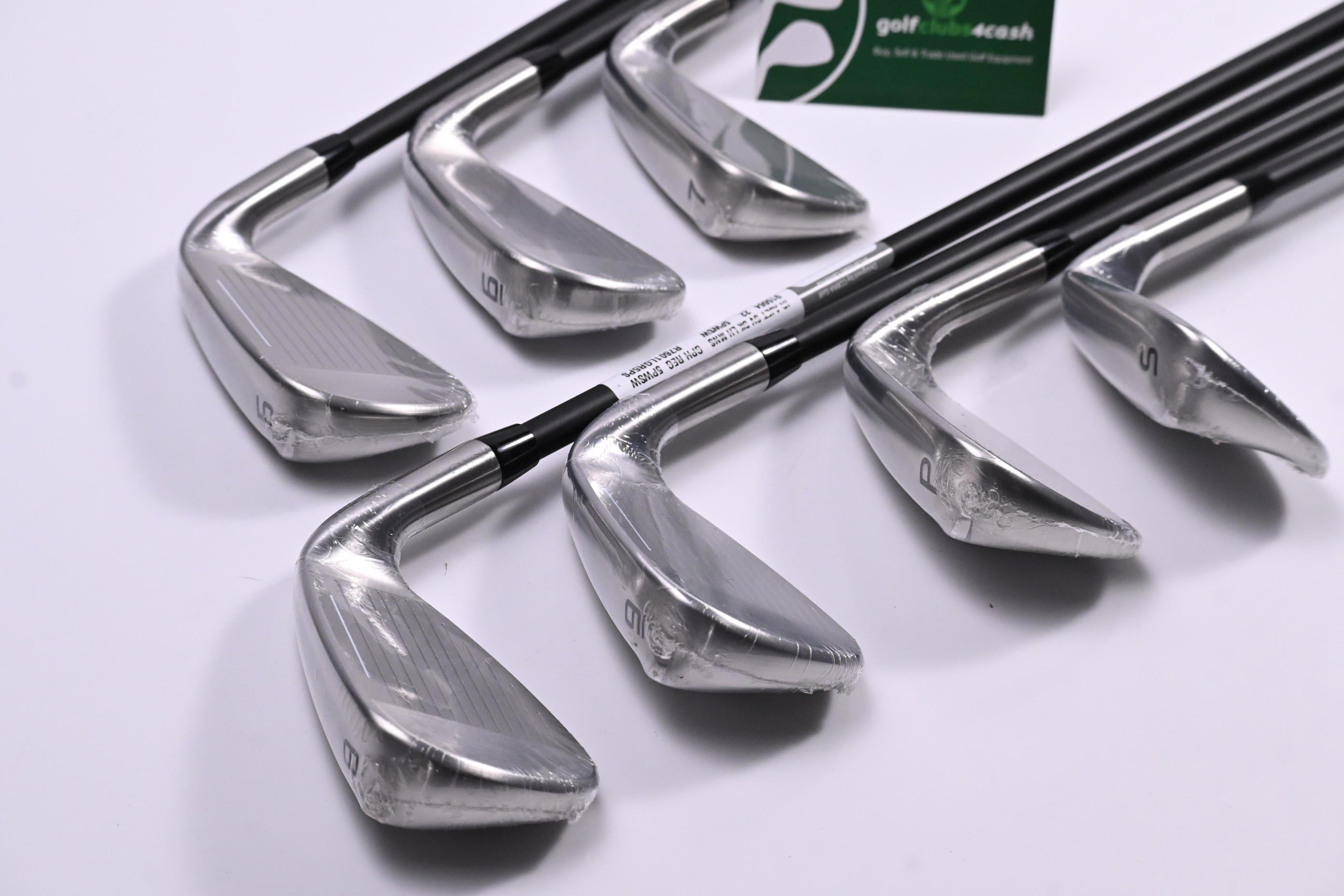 Left Hand Cobra Aerojet Irons / 5-PW+SW / Regular Flex KBS PGI 75 Shafts