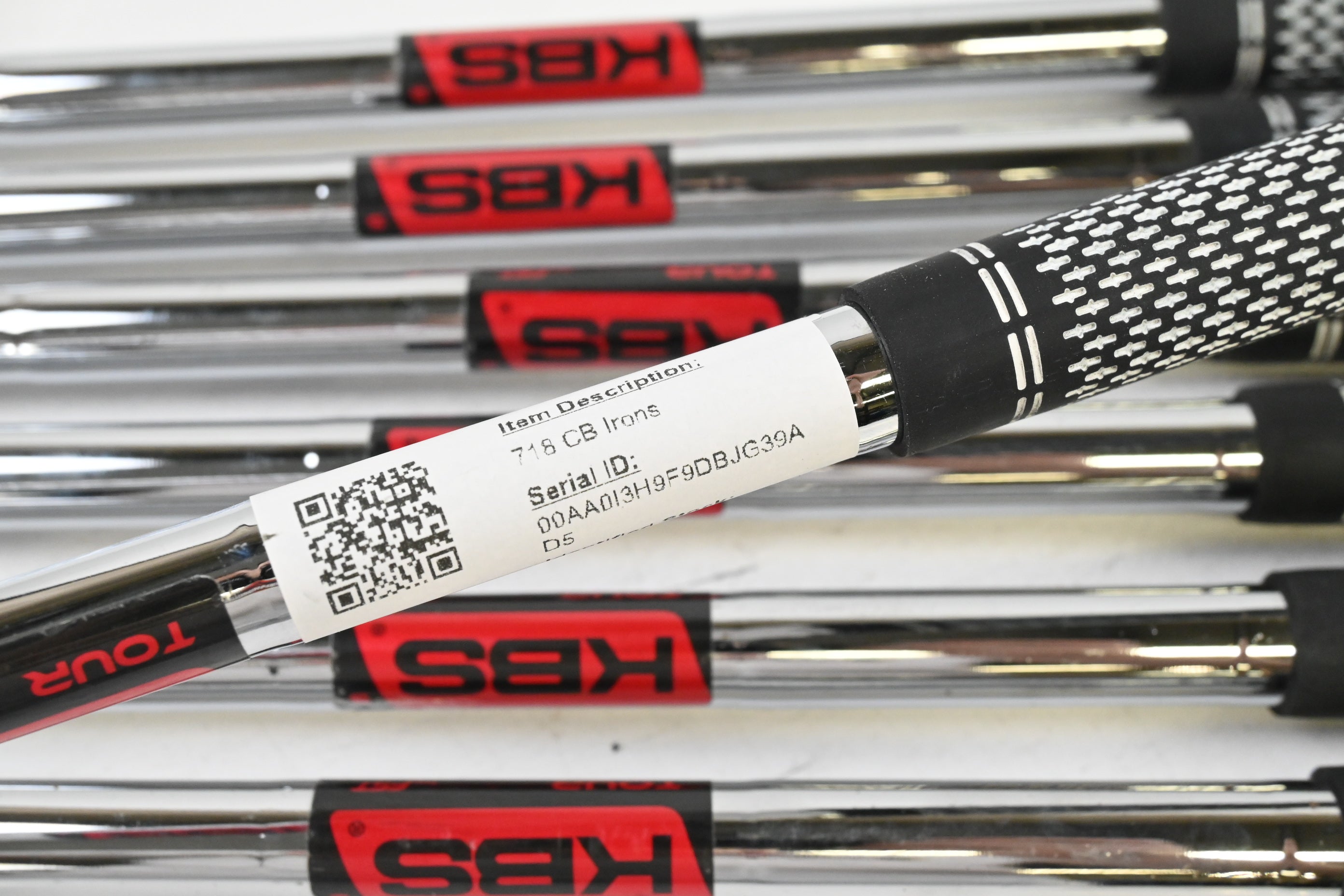 Titleist 718 CB Irons / 4-PW / Stiff Flex KBS Tour Shafts