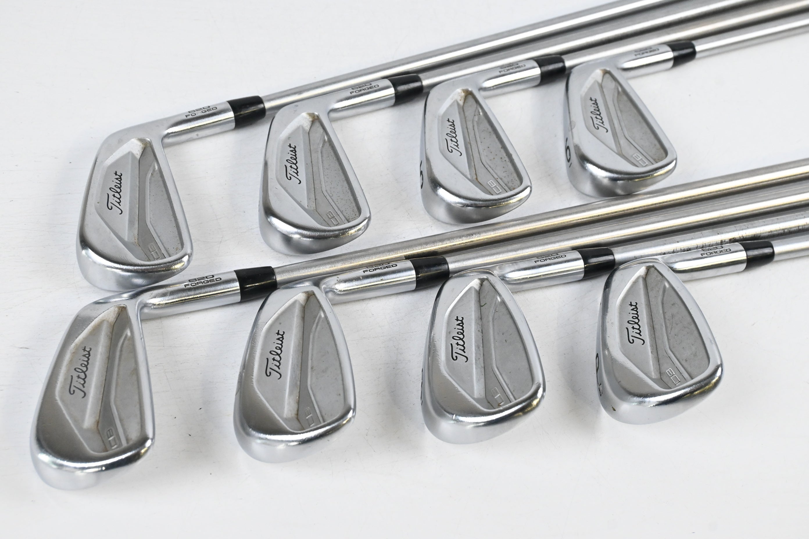 Titleist CB 620 Irons / 3-PW / X-Flex KBS Tour C-Taper 130 Shafts