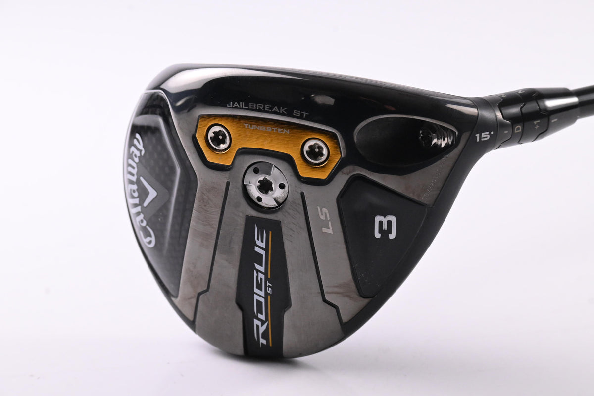 Tour Issue Callaway Rogue ST LS #3 Wood / 15 Degree / Stiff Flex Denali Black 60