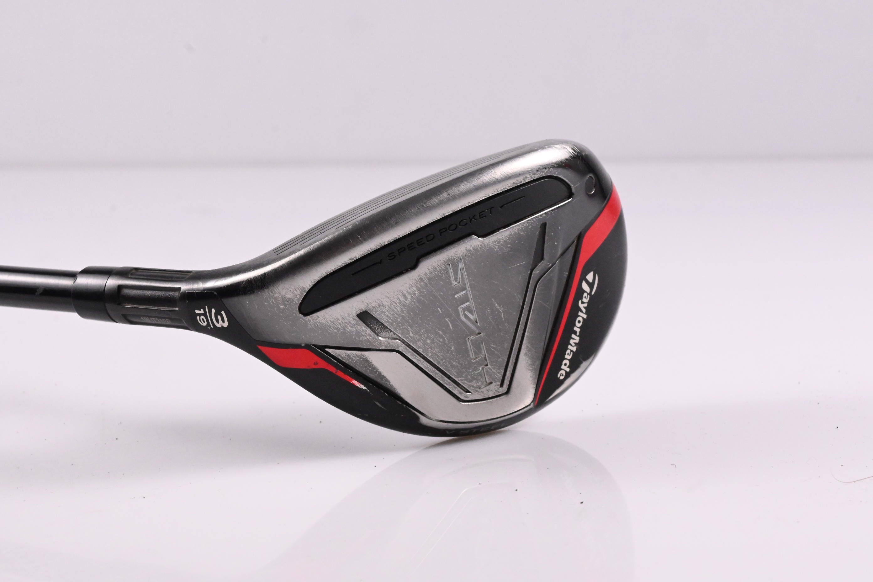 Left Hand Taylormade Stealth #3 Hybrid / 19 Degree / Stiff Flex Fujikura Ventus
