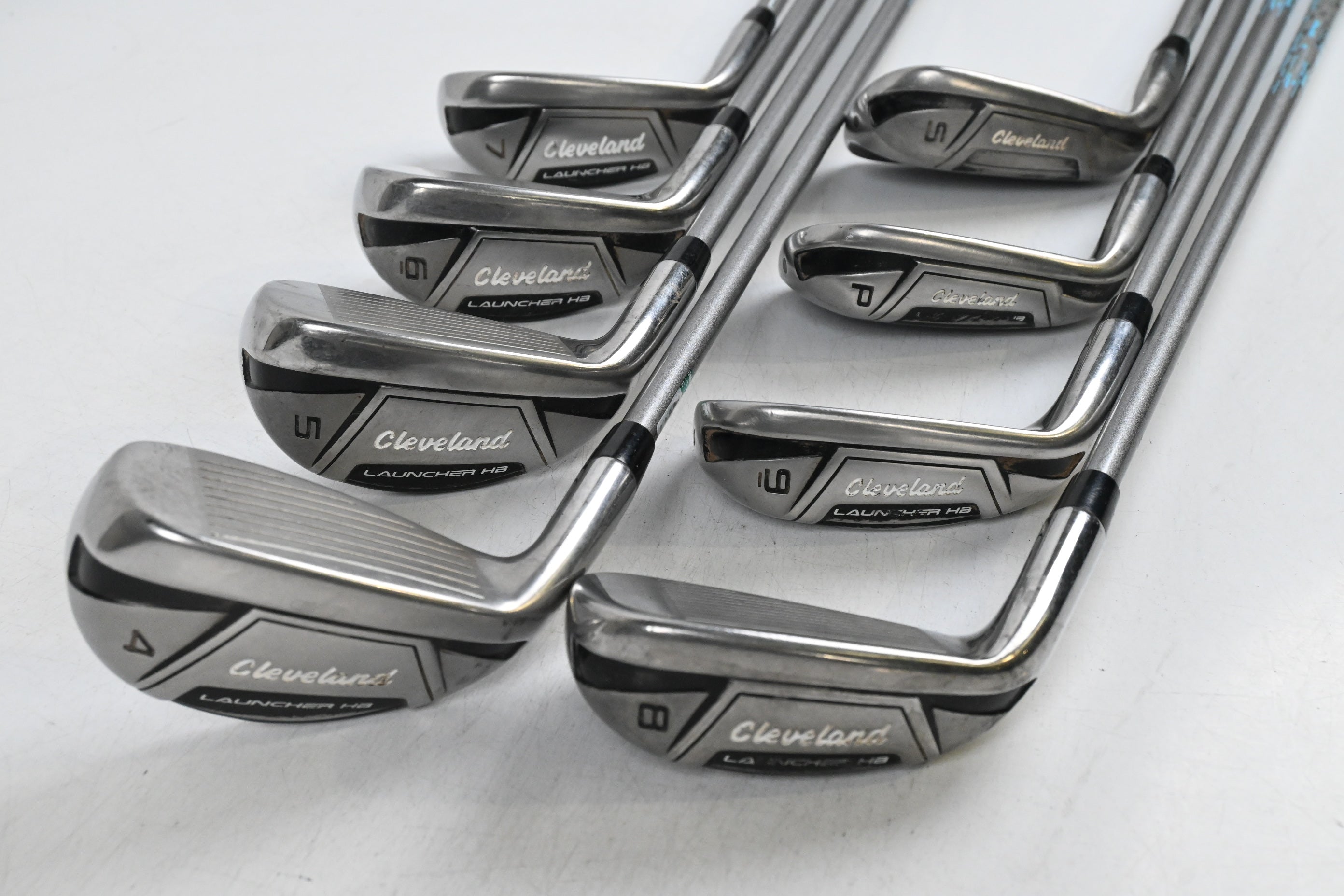 Ladies Cleveland Launcher HB Irons / 4-PW+SW / Ladies Flex Miyazaki 4 Shafts