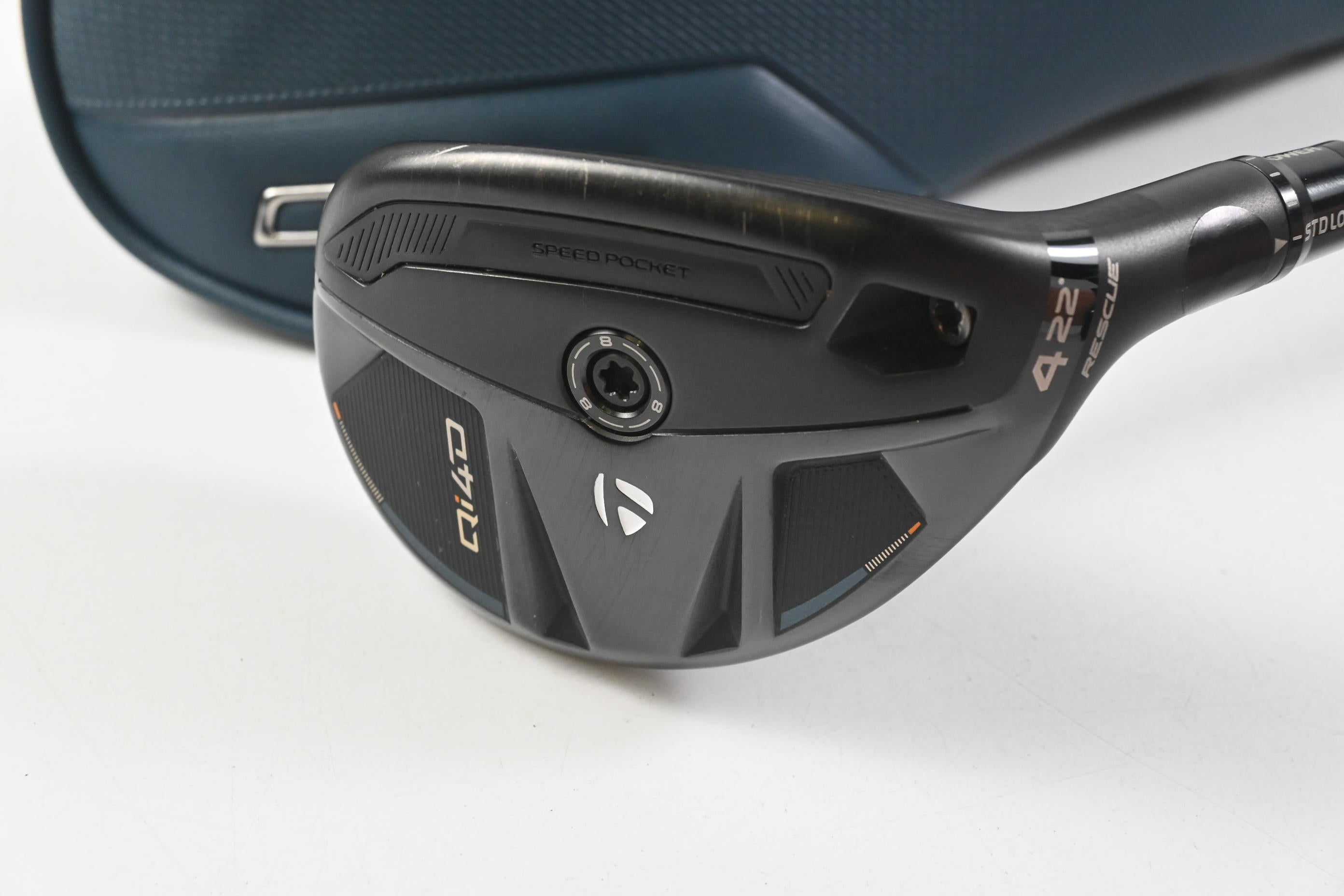 Taylormade Qi4D #4 Hybrid / 22 Degree / Stiff Flex UST Mamiya Proforce V2 65 HL