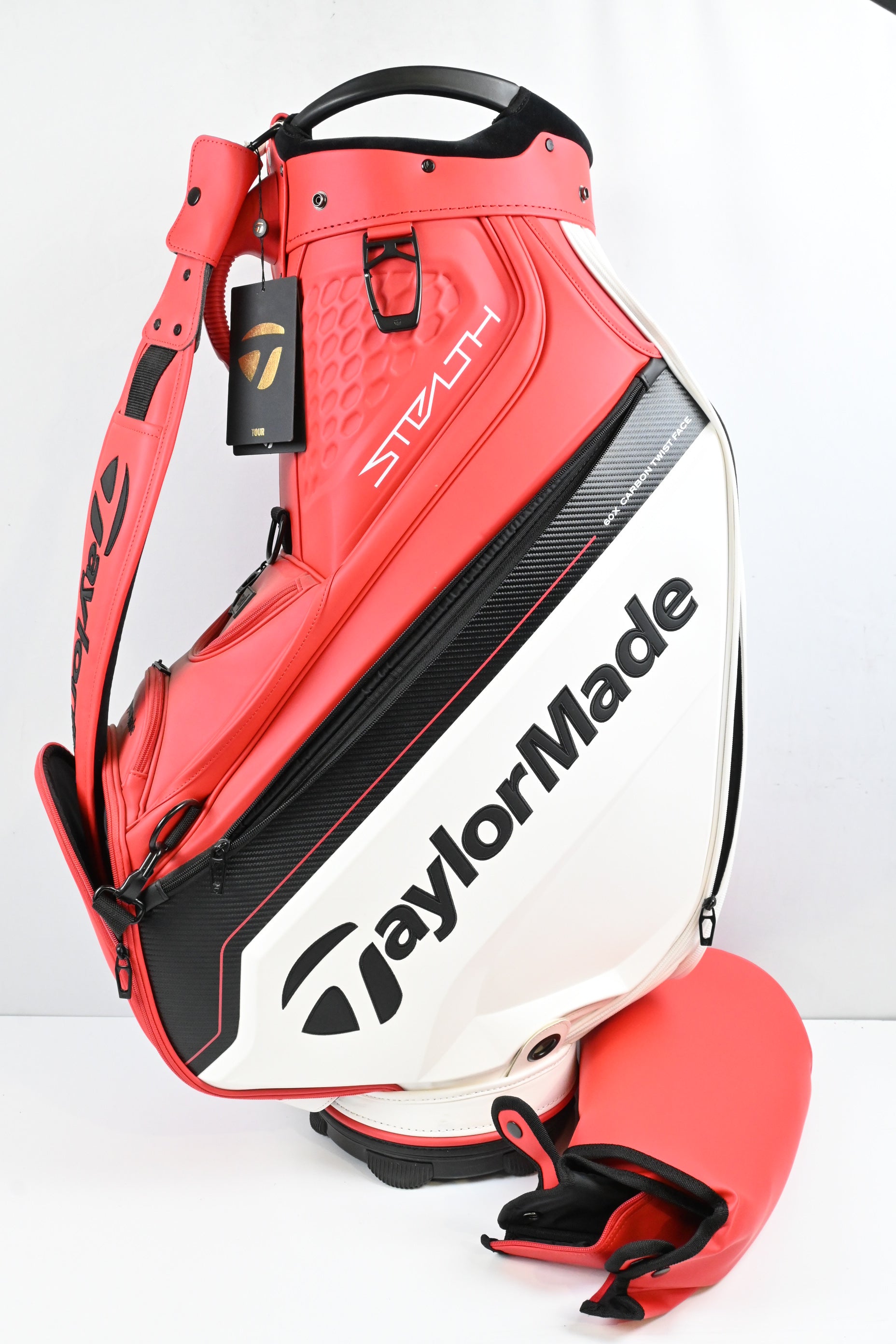 Taylormade Stealth 2 Tour Bag / 6-Way Divider / Red, White & Black