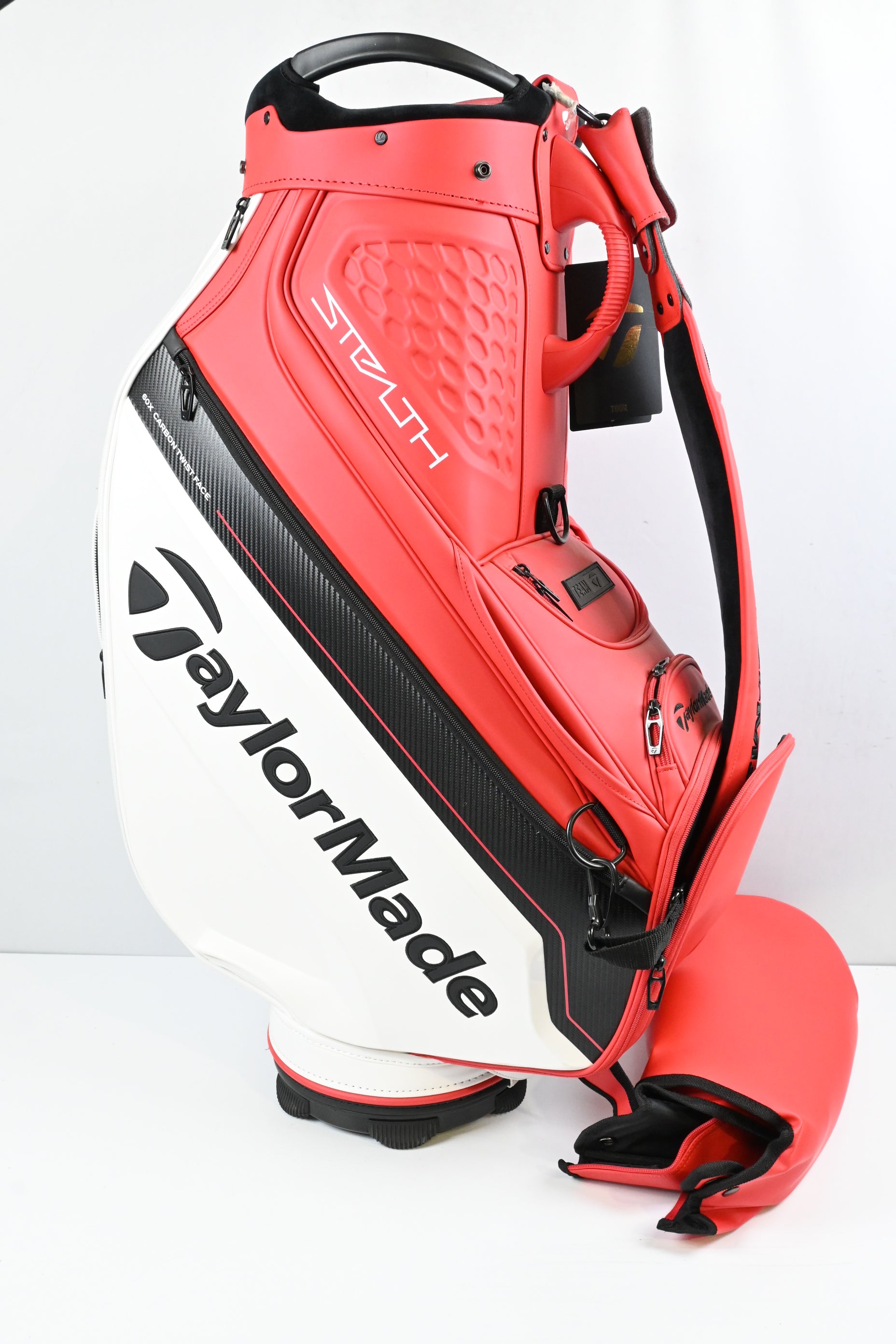 Taylormade Stealth 2 Tour Bag / 6-Way Divider / Red, White & Black
