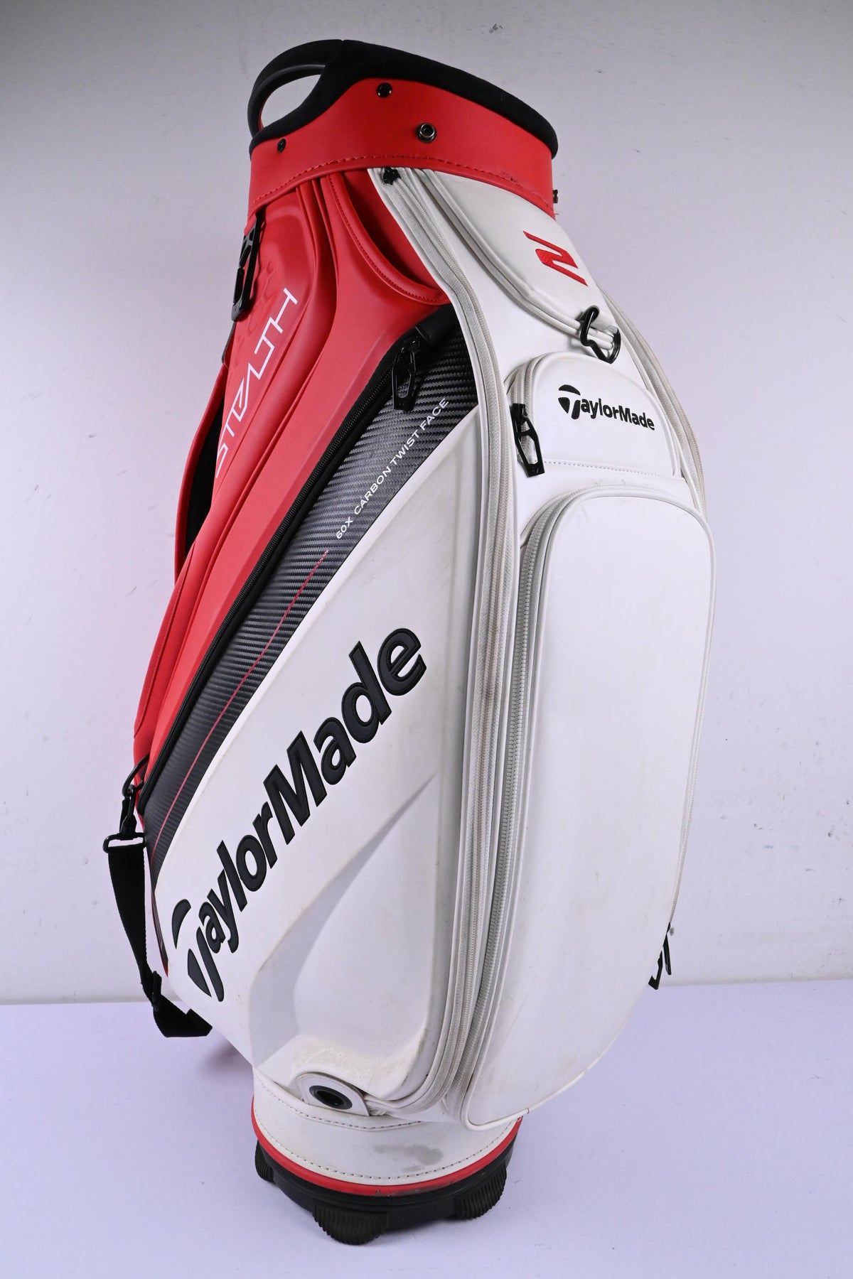Taylormade Stealth 2 Tour Bag / 6-Way Divider / White, Red & Black
