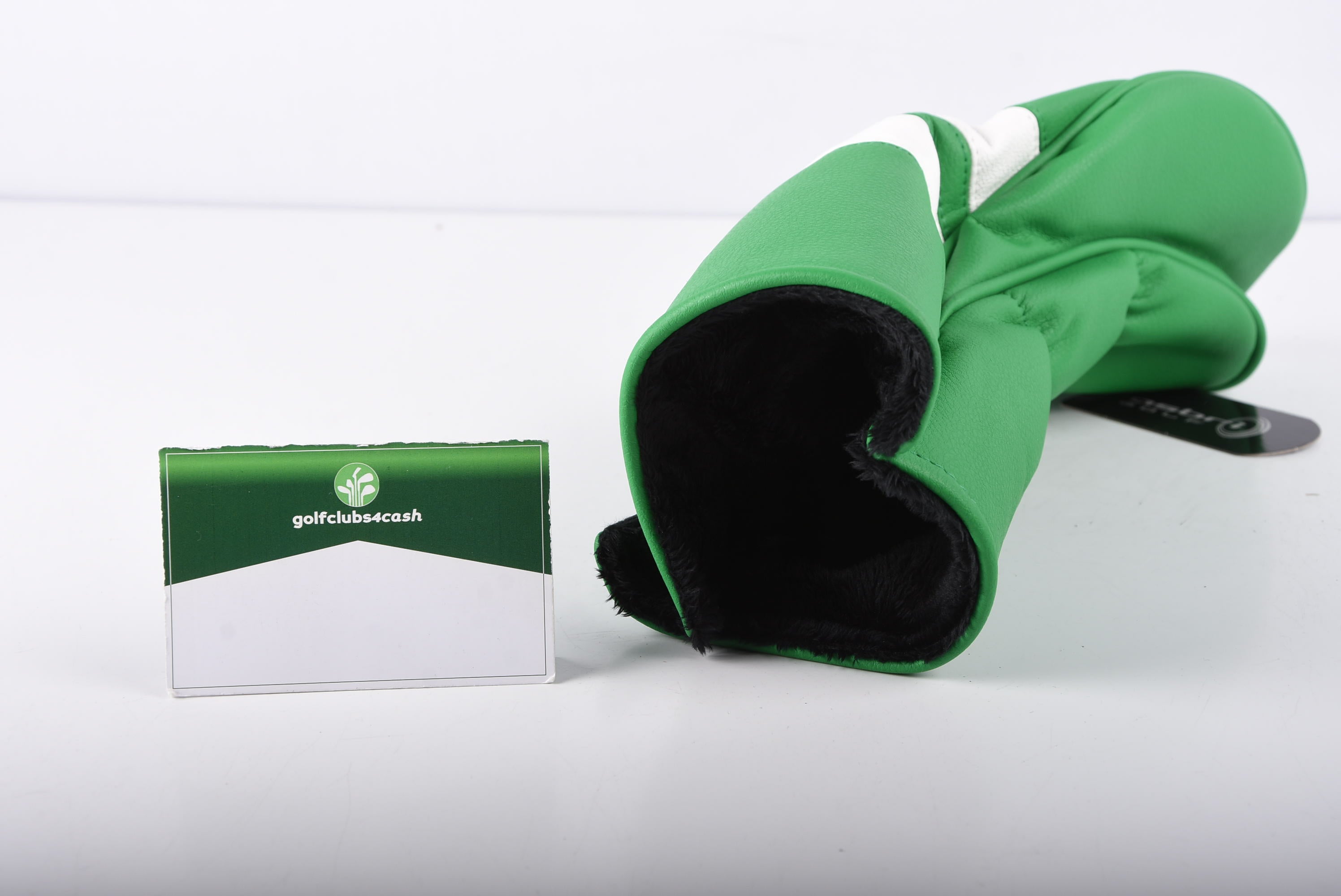 Golfclubs4cash Branded Headcover - Driver / Green &amp; White