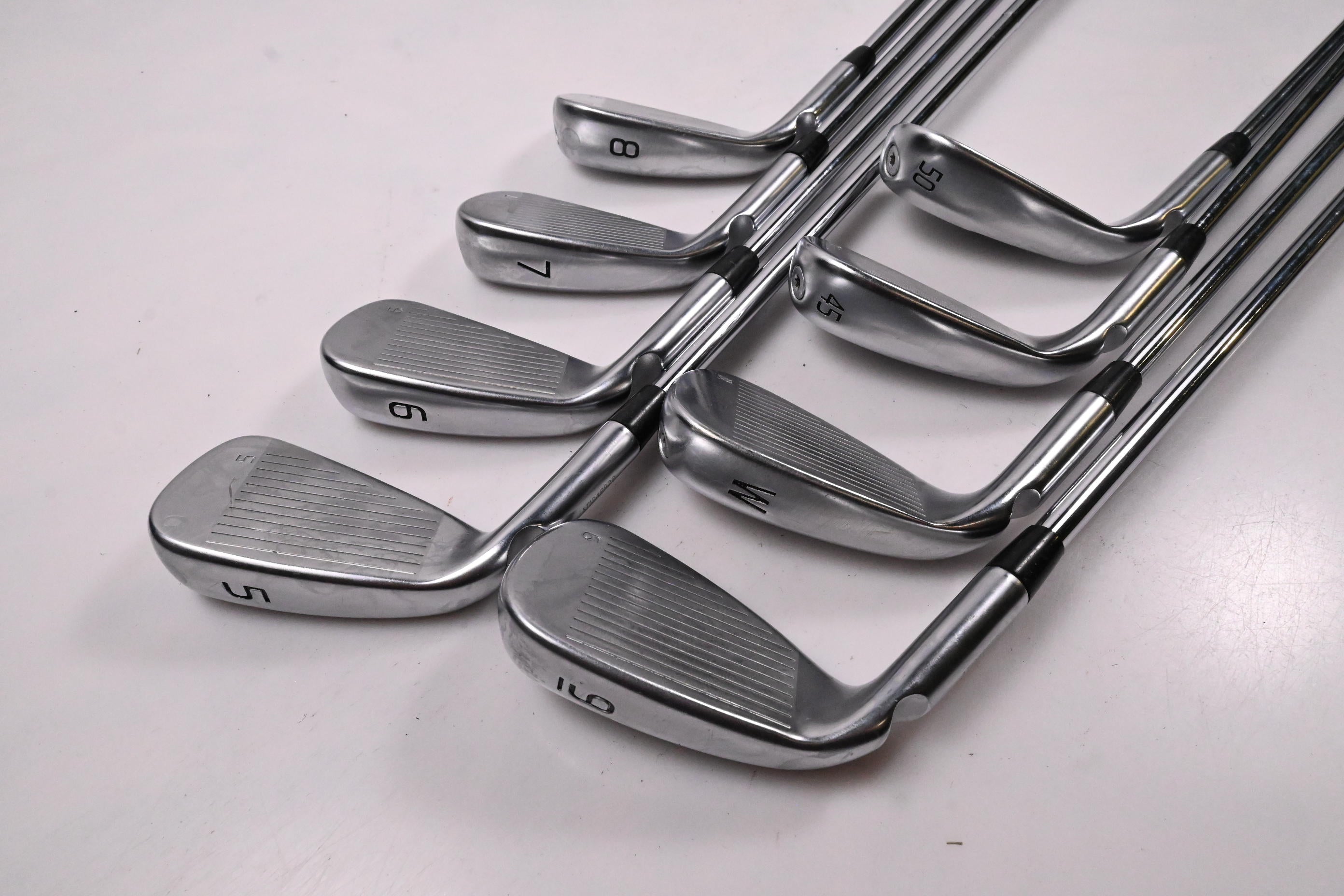Ping G430 Irons / 5-PW+45°+50° / Black Dot / Regular Flex Elevate MPH 95 Shafts