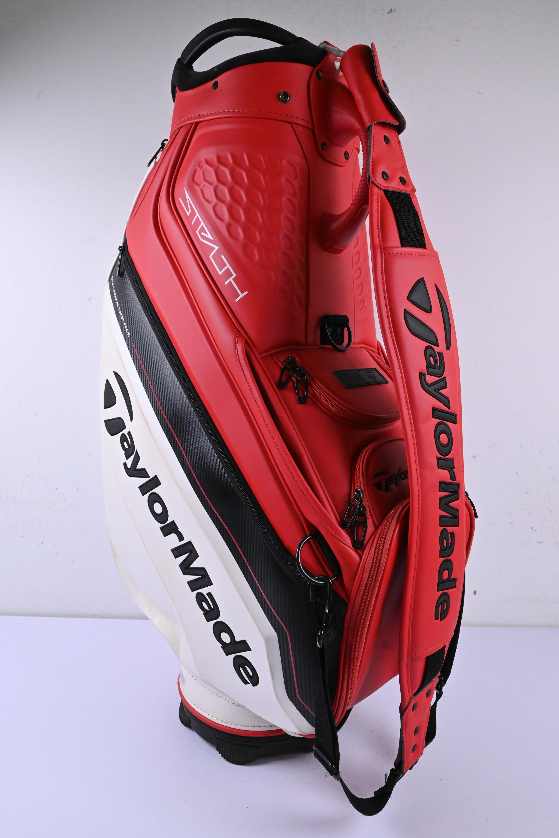 Taylormade Stealth 2 Tour Bag / 6-Way Divider / White, Red & Black