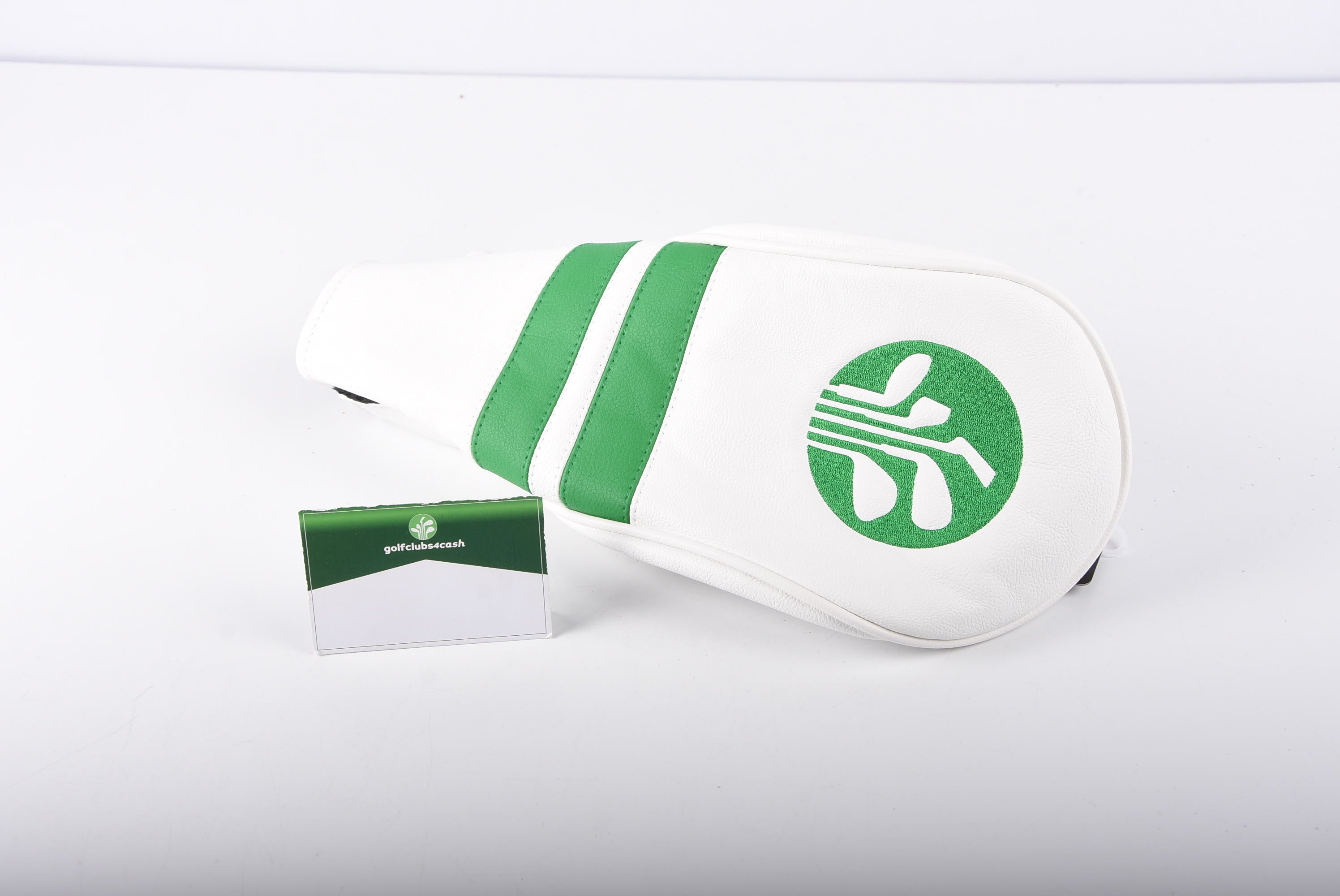 Golfclubs4cash Branded Headcover - Driver / White &amp; Green