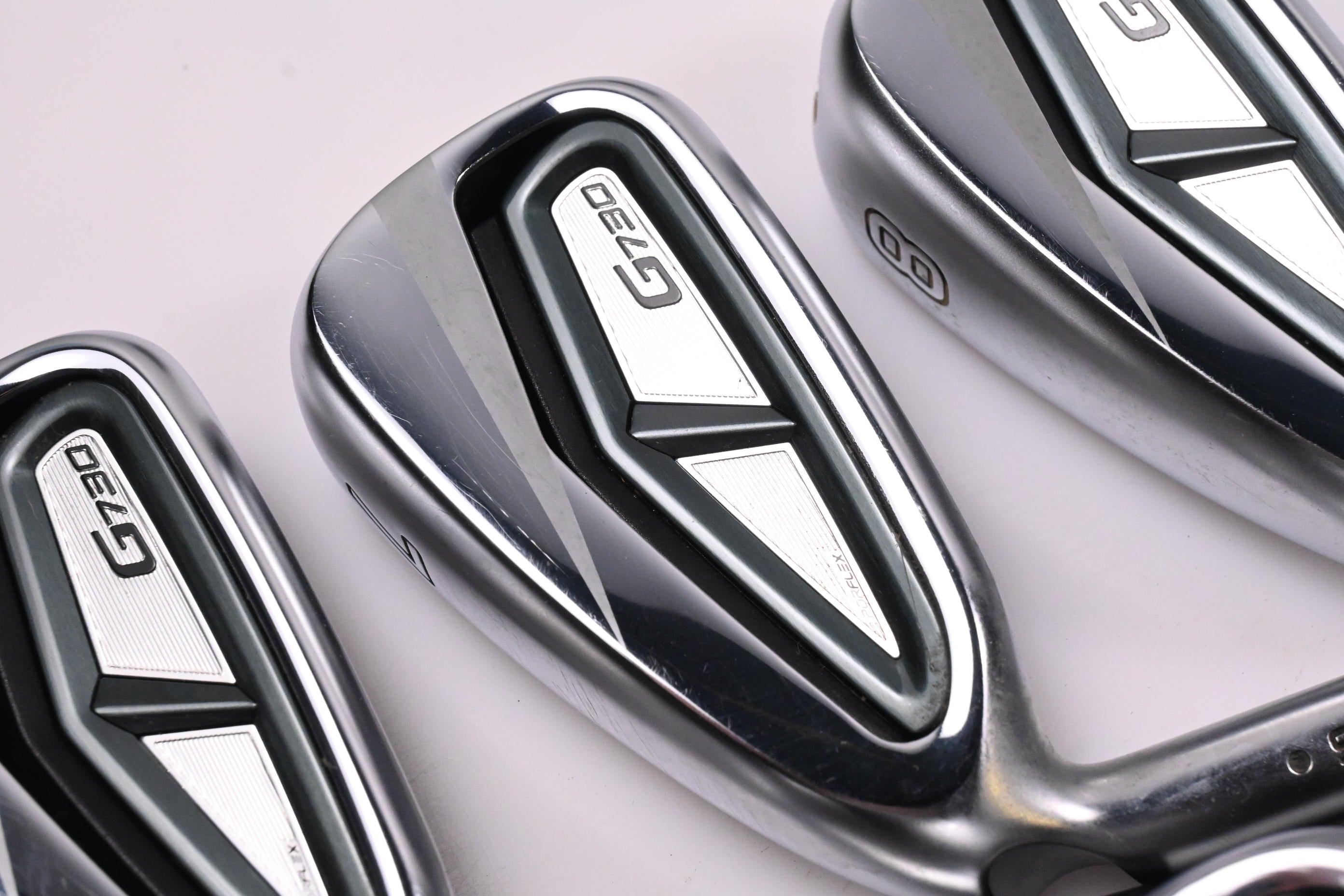 Left Hand Ping G730 Irons / 6-PW+GW / Black Dot / Senior Flex Ping Alta Quick 45