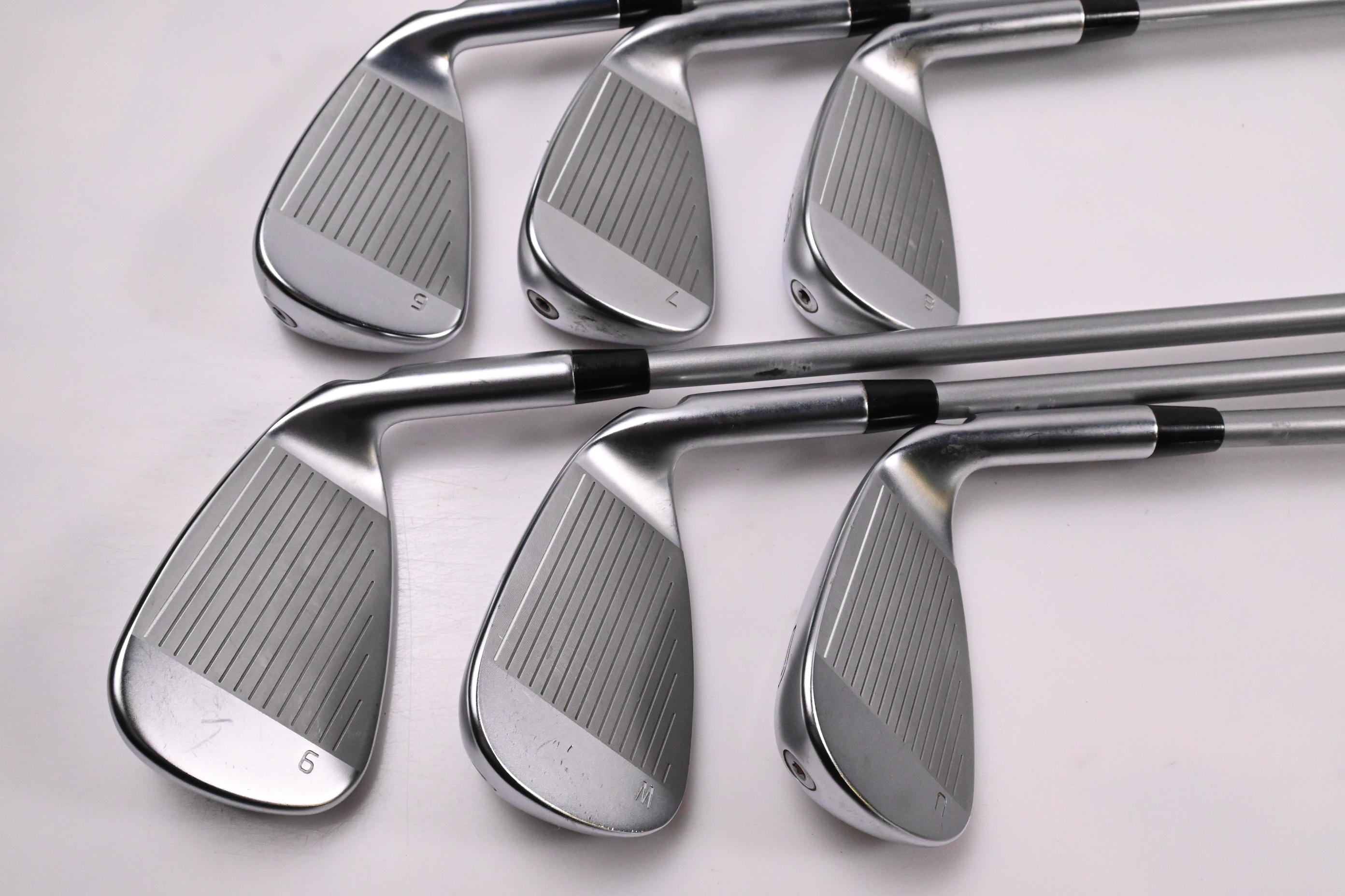 Left Hand Ping G730 Irons / 6-PW+GW / Black Dot / Senior Flex Ping Alta Quick 45